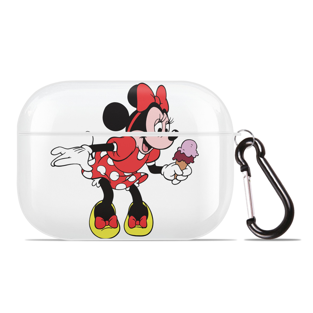 （画像用） ミッキーマウス Mickey Mouse 【AirPods Pro用】ハードシェル保護ケース 耐衝撃・防指紋・カラビナ付き商品仕様