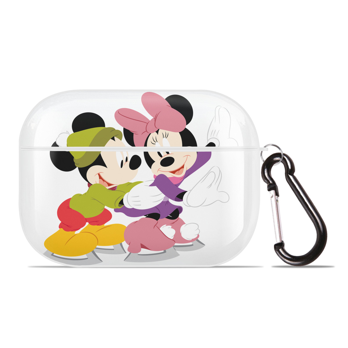 （画像用） ミッキーマウス Mickey Mouse 【AirPods Pro用】ハードシェル保護ケース 耐衝撃・防指紋・カラビナ付き商品仕様