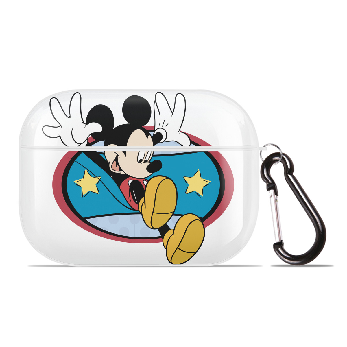 （画像用） ミッキーマウス Mickey Mouse 【AirPods Pro用】ハードシェル保護ケース 耐衝撃・防指紋・カラビナ付き商品仕様