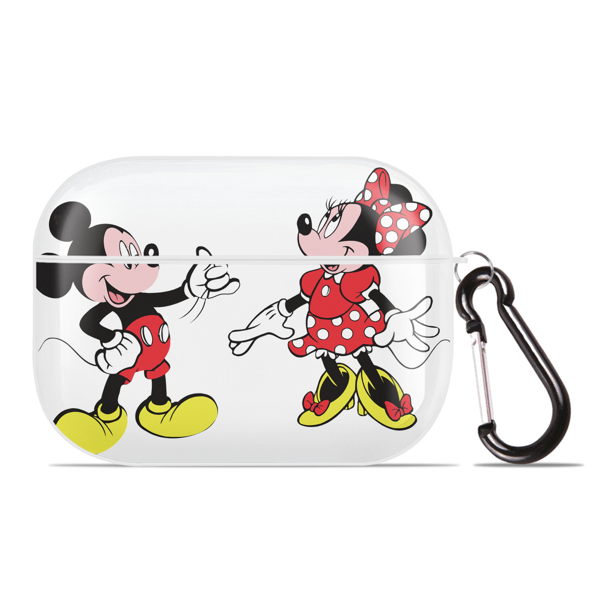 （画像用） ミッキーマウス Mickey Mouse 【AirPods Pro用】ハードシェル保護ケース 耐衝撃・防指紋・カラビナ付き商品仕様