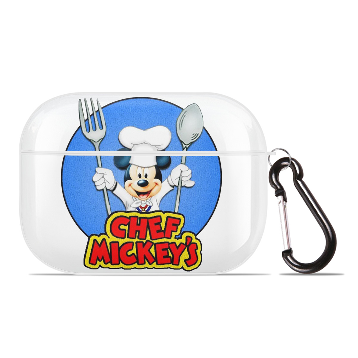（画像用） ミッキーマウス Mickey Mouse 【AirPods Pro用】ハードシェル保護ケース 耐衝撃・防指紋・カラビナ付き商品仕様