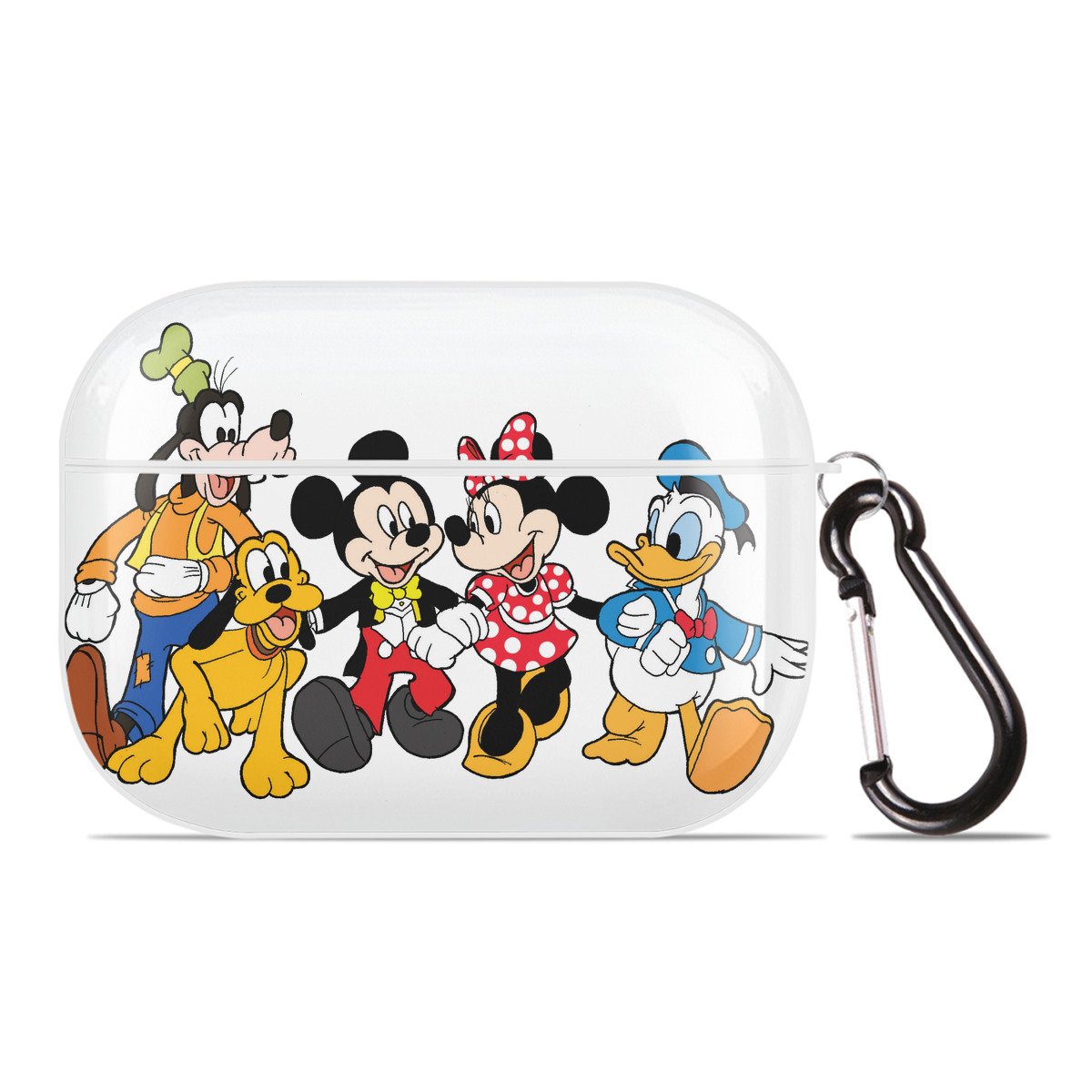 （画像用） ミッキーマウス Mickey Mouse 【AirPods Pro用】ハードシェル保護ケース 耐衝撃・防指紋・カラビナ付き商品仕様