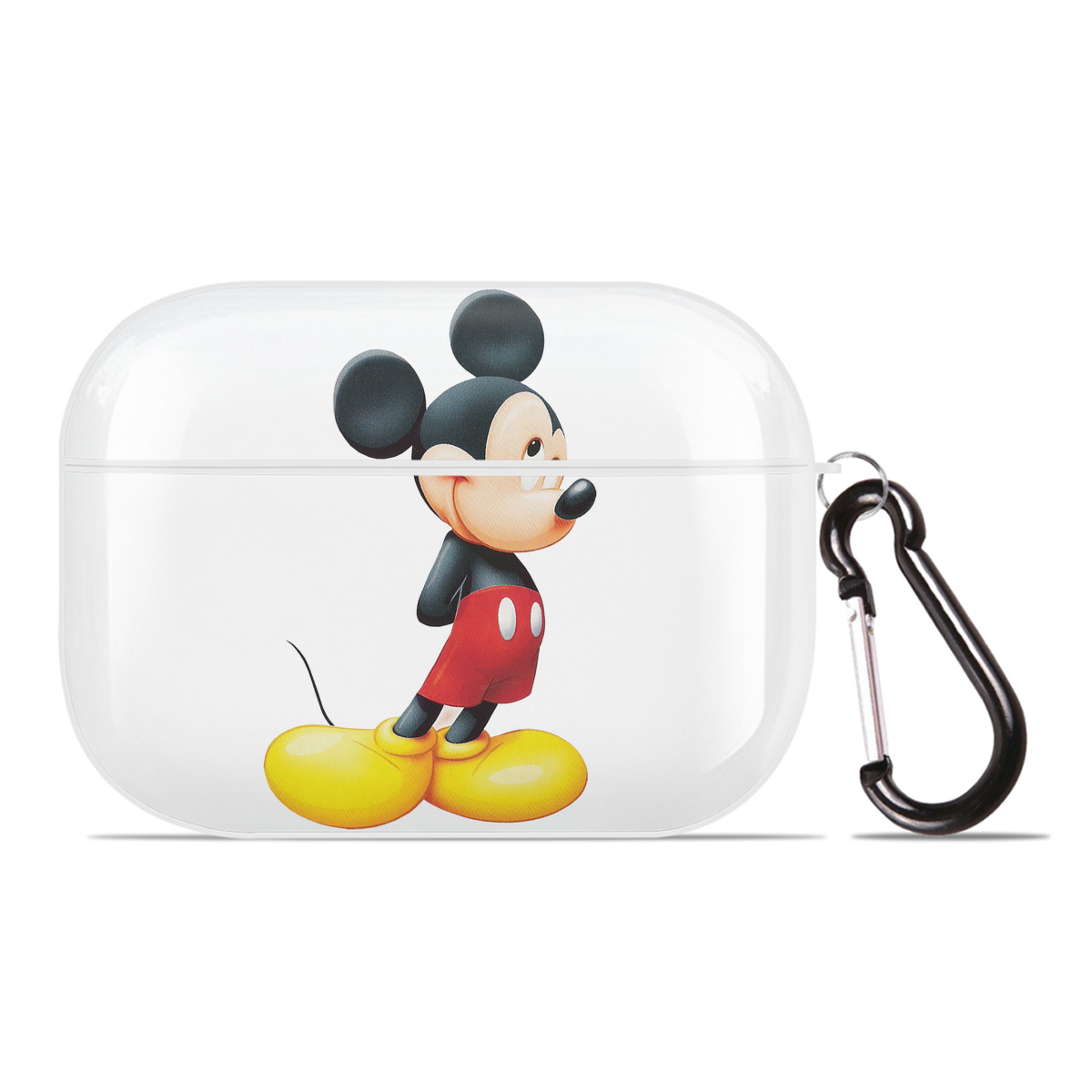 （画像用） ミッキーマウス Mickey Mouse 【AirPods Pro用】ハードシェル保護ケース 耐衝撃・防指紋・カラビナ付き商品仕様