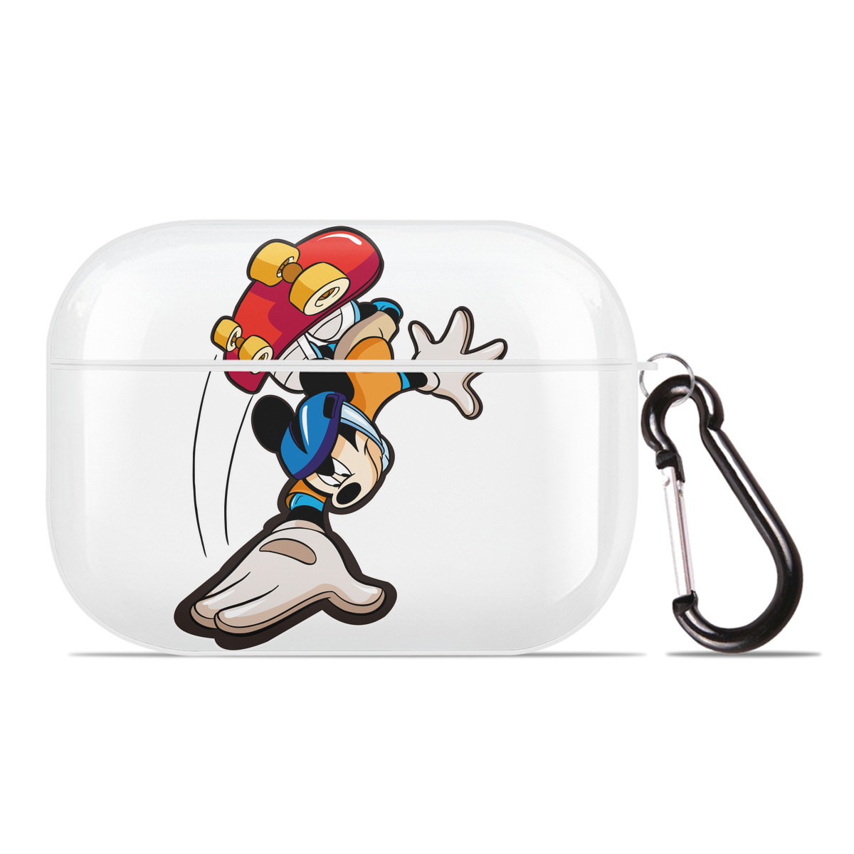 （画像用） ミッキーマウス Mickey Mouse 【AirPods Pro用】ハードシェル保護ケース 耐衝撃・防指紋・カラビナ付き商品仕様
