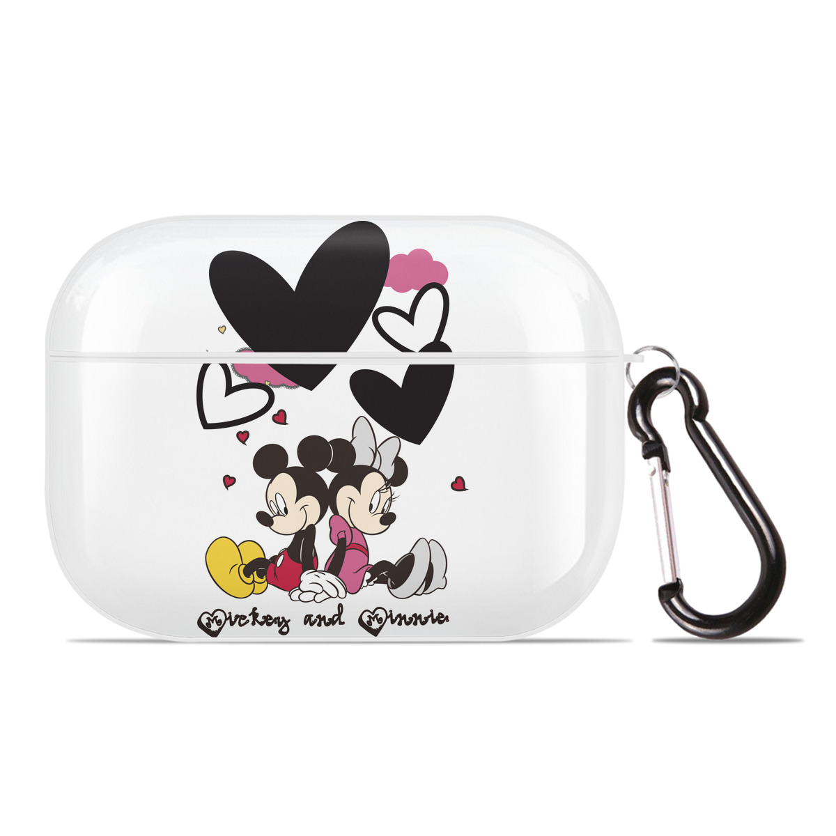 （画像用） ミッキーマウス Mickey Mouse 【AirPods Pro用】ハードシェル保護ケース 耐衝撃・防指紋・カラビナ付き商品仕様