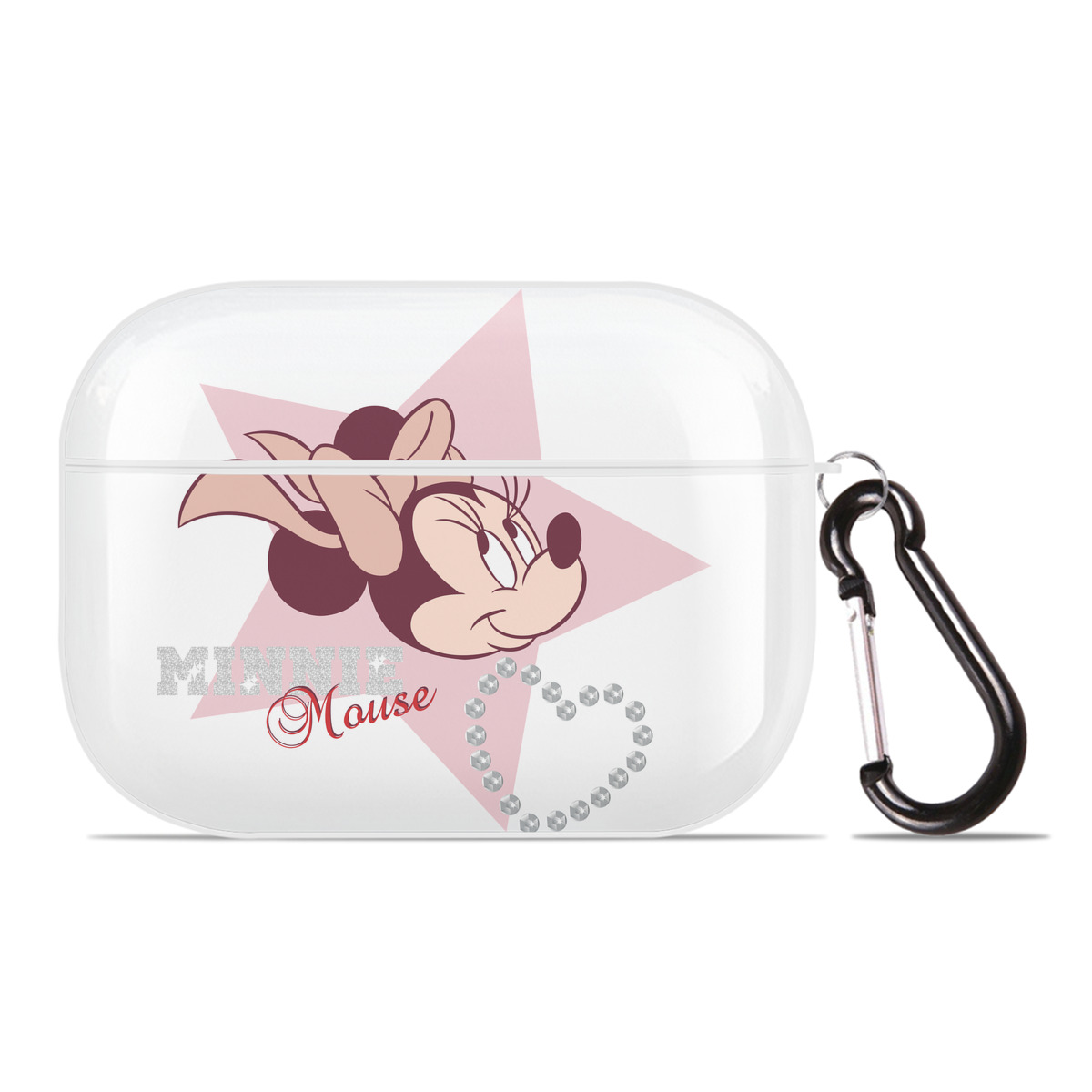 （画像用） ミッキーマウス Mickey Mouse 【AirPods Pro用】ハードシェル保護ケース 耐衝撃・防指紋・カラビナ付き商品仕様