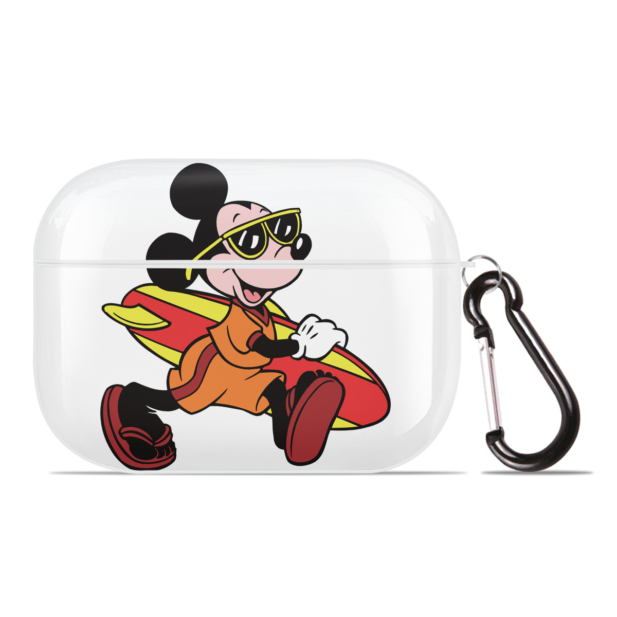 （画像用） ミッキーマウス Mickey Mouse 【AirPods Pro用】ハードシェル保護ケース 耐衝撃・防指紋・カラビナ付き商品仕様