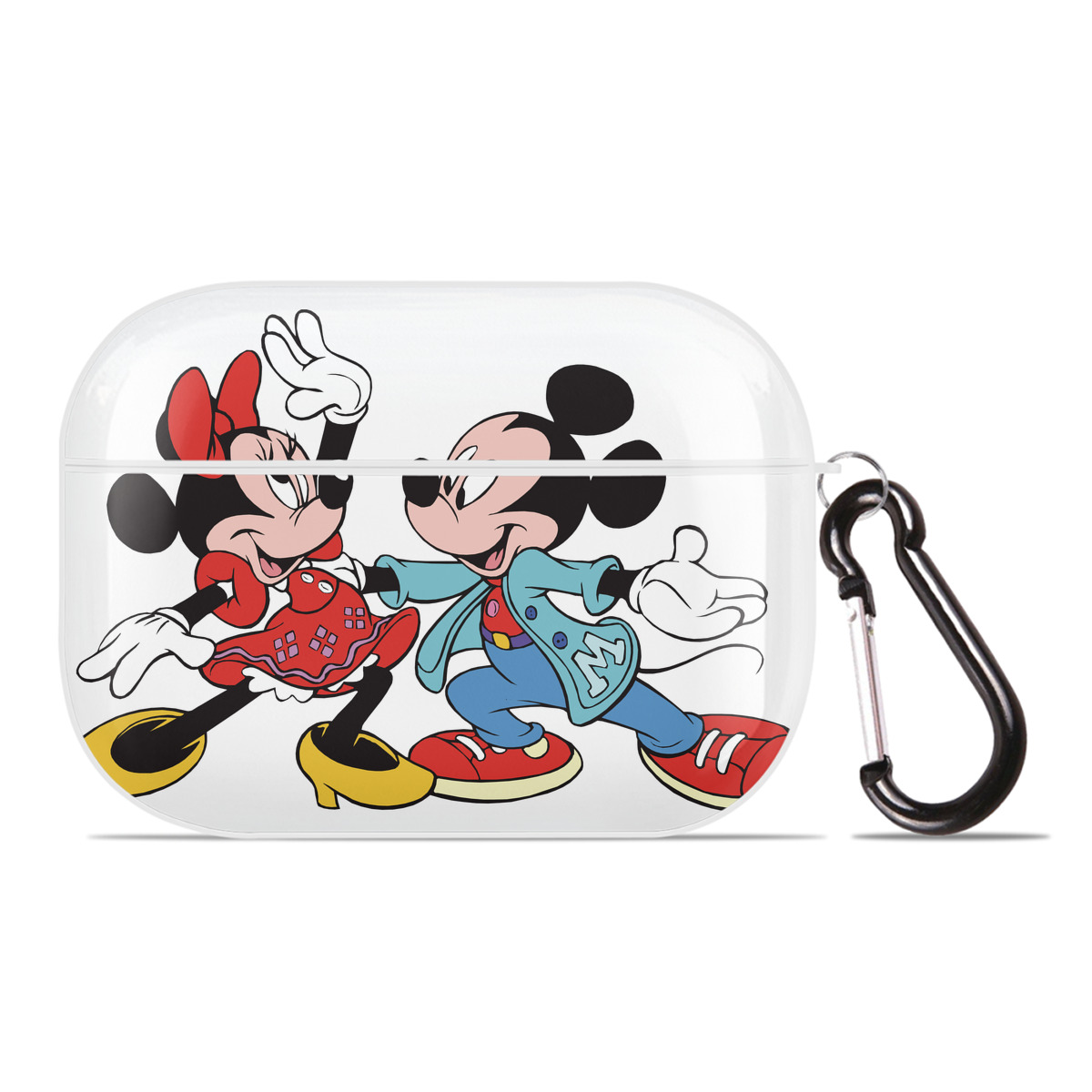 （画像用） ミッキーマウス Mickey Mouse 【AirPods Pro用】ハードシェル保護ケース 耐衝撃・防指紋・カラビナ付き商品仕様