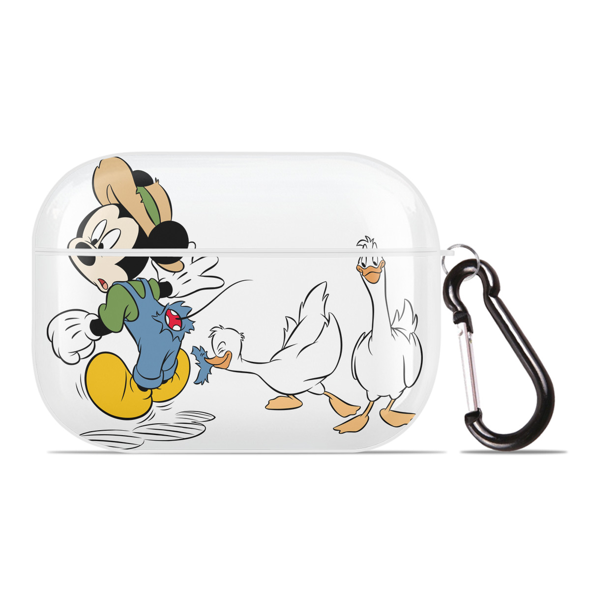 （画像用） ミッキーマウス Mickey Mouse 【AirPods Pro用】ハードシェル保護ケース 耐衝撃・防指紋・カラビナ付き商品仕様