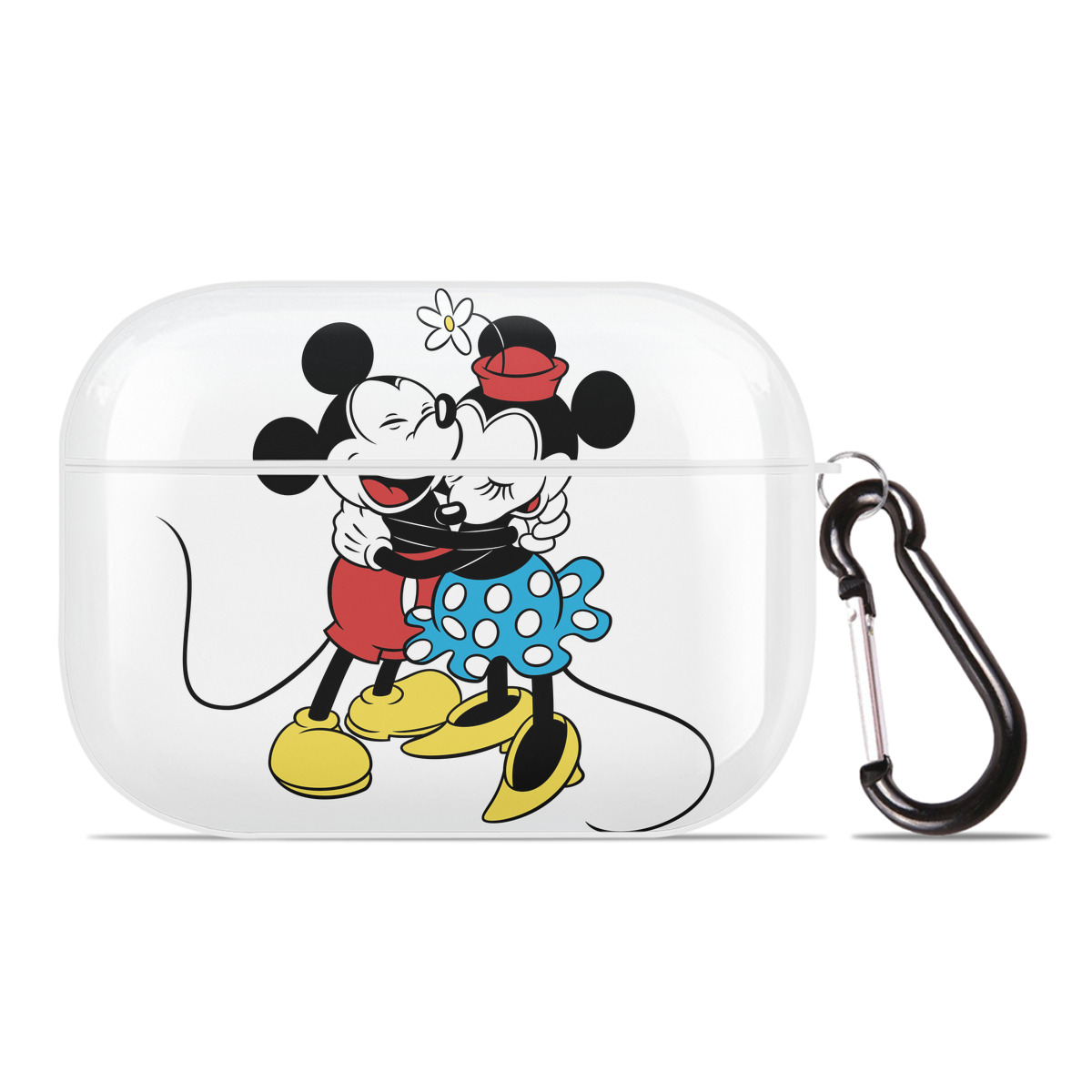（画像用） ミッキーマウス Mickey Mouse 【AirPods Pro用】ハードシェル保護ケース 耐衝撃・防指紋・カラビナ付き商品仕様