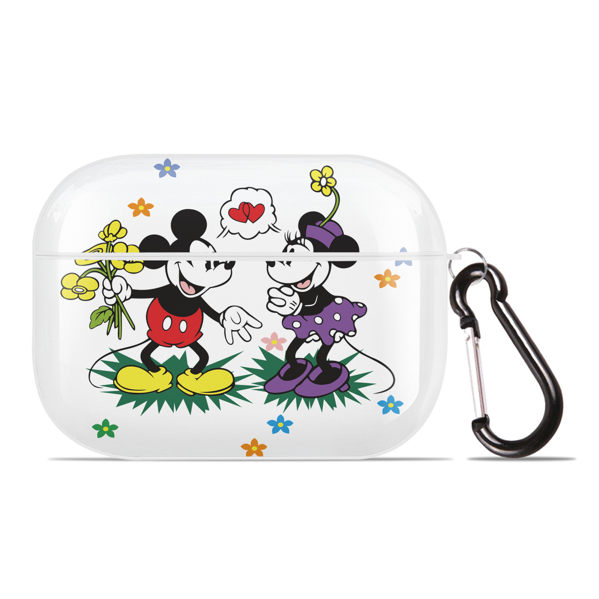 （画像用） ミッキーマウス Mickey Mouse 【AirPods Pro用】ハードシェル保護ケース 耐衝撃・防指紋・カラビナ付き商品仕様