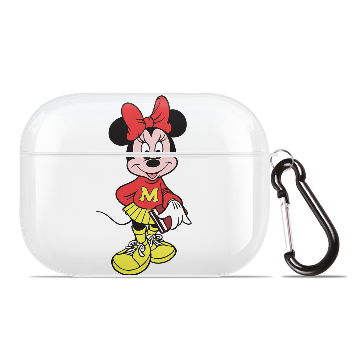 （画像用） ミッキーマウス Mickey Mouse 【AirPods Pro用】ハードシェル保護ケース 耐衝撃・防指紋・カラビナ付き商品仕様