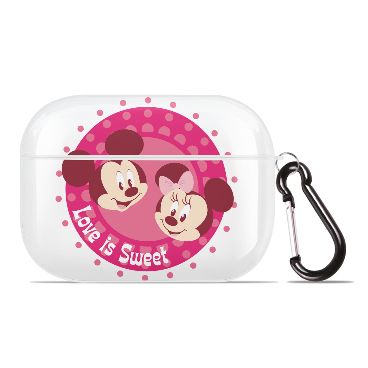 （画像用） ミッキーマウス Mickey Mouse 【AirPods Pro用】ハードシェル保護ケース 耐衝撃・防指紋・カラビナ付き商品仕様