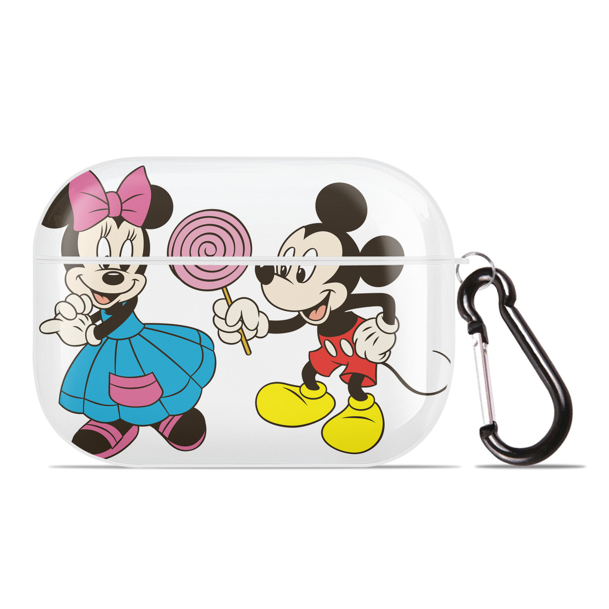 （画像用） ミッキーマウス Mickey Mouse 【AirPods Pro用】ハードシェル保護ケース 耐衝撃・防指紋・カラビナ付き商品仕様
