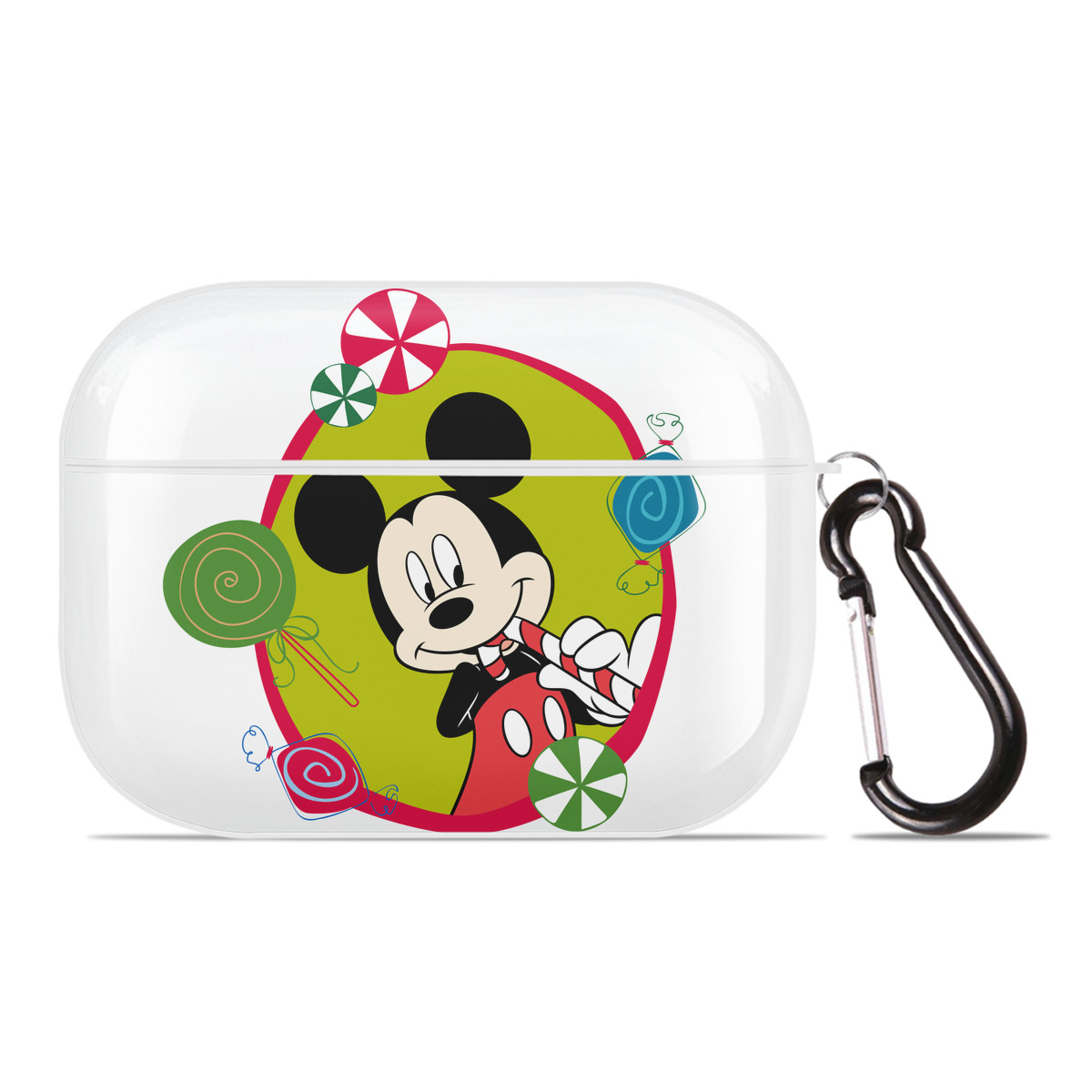（画像用） ミッキーマウス Mickey Mouse 【AirPods Pro用】ハードシェル保護ケース 耐衝撃・防指紋・カラビナ付き商品仕様