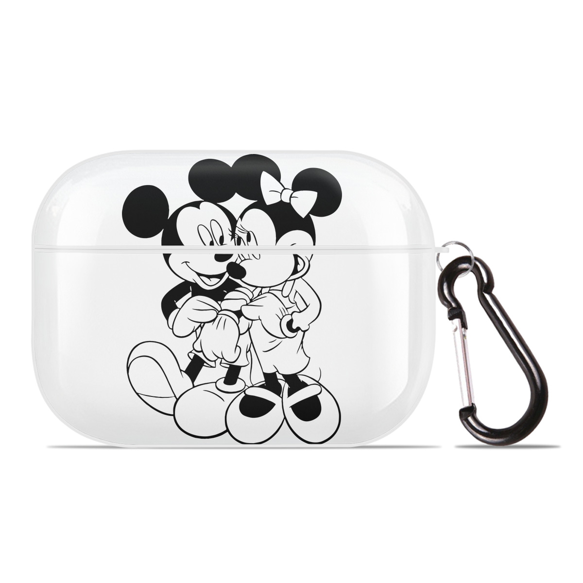 （画像用） ミッキーマウス Mickey Mouse 【AirPods Pro用】ハードシェル保護ケース 耐衝撃・防指紋・カラビナ付き商品仕様