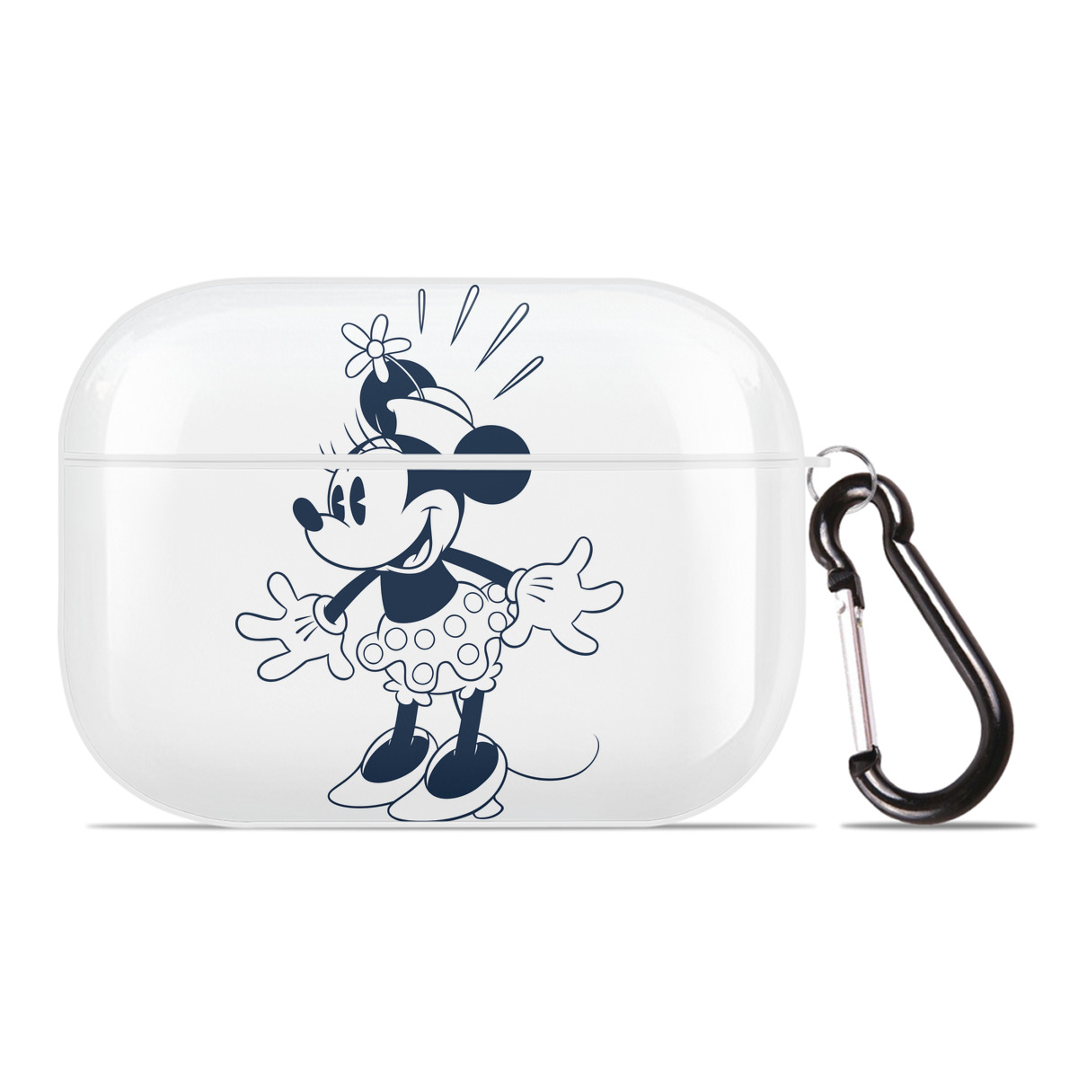 （画像用） ミッキーマウス Mickey Mouse 【AirPods Pro用】ハードシェル保護ケース 耐衝撃・防指紋・カラビナ付き商品仕様