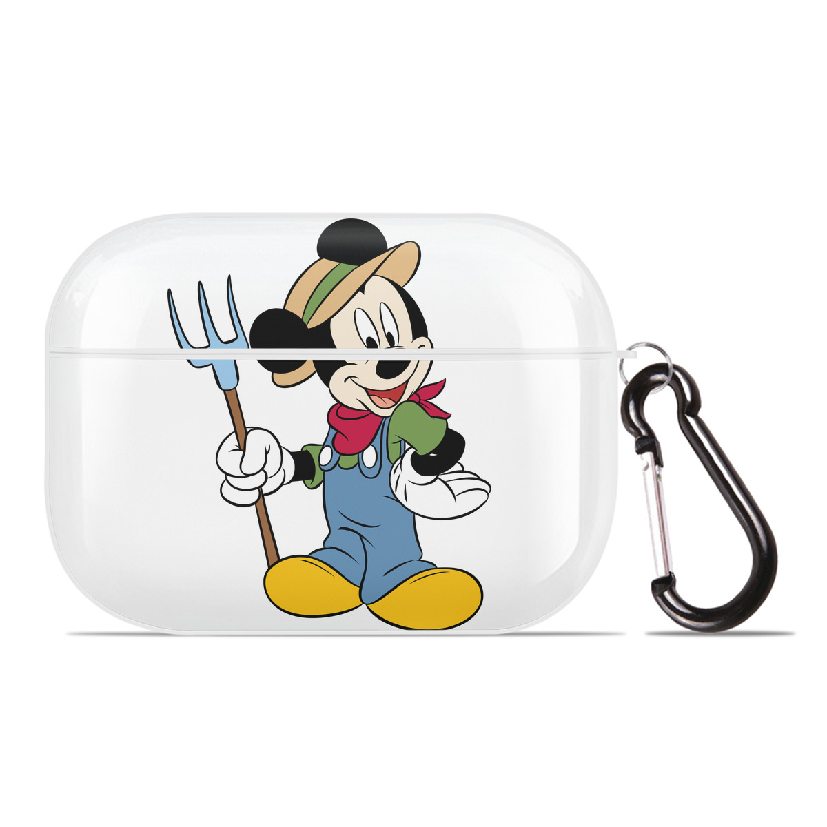 （画像用） ミッキーマウス Mickey Mouse 【AirPods Pro用】ハードシェル保護ケース 耐衝撃・防指紋・カラビナ付き商品仕様