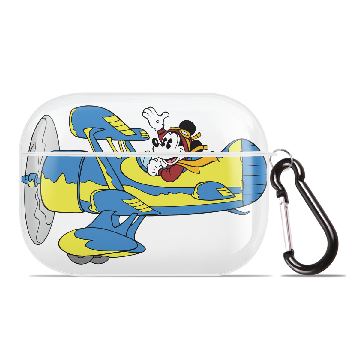 （画像用） ミッキーマウス Mickey Mouse 【AirPods Pro用】ハードシェル保護ケース 耐衝撃・防指紋・カラビナ付き商品仕様