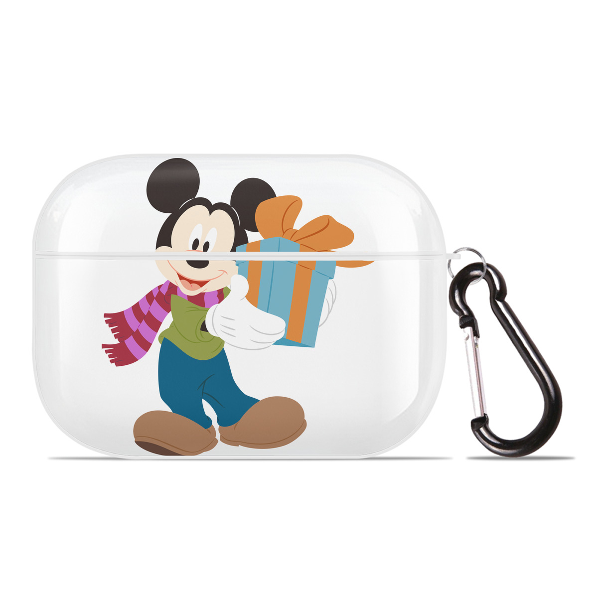 （画像用） ミッキーマウス Mickey Mouse 【AirPods Pro用】ハードシェル保護ケース 耐衝撃・防指紋・カラビナ付き商品仕様
