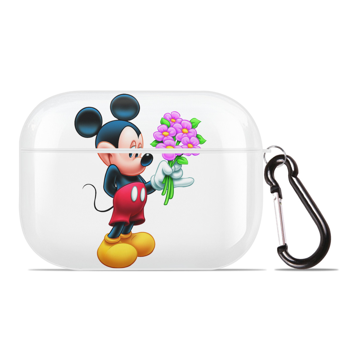 （画像用） ミッキーマウス Mickey Mouse 【AirPods Pro用】ハードシェル保護ケース 耐衝撃・防指紋・カラビナ付き商品仕様