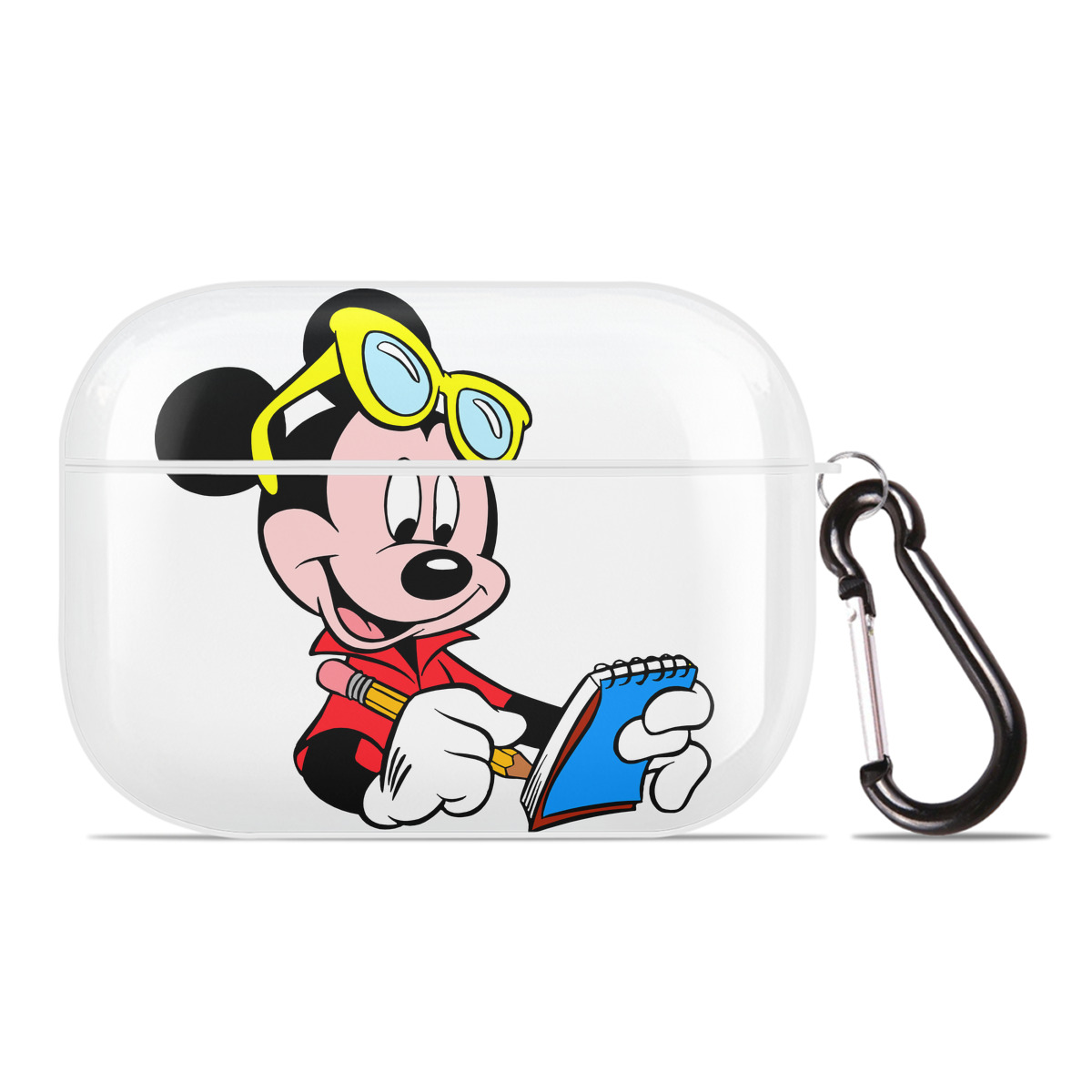 （画像用） ミッキーマウス Mickey Mouse 【AirPods Pro用】ハードシェル保護ケース 耐衝撃・防指紋・カラビナ付き商品仕様