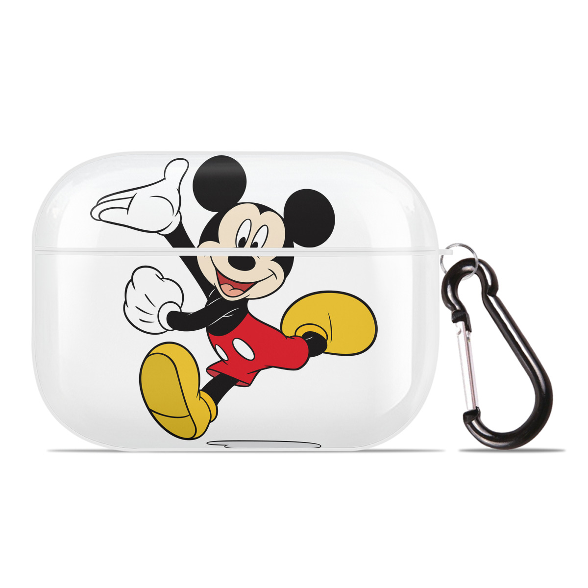 （画像用） ミッキーマウス Mickey Mouse 【AirPods Pro用】ハードシェル保護ケース 耐衝撃・防指紋・カラビナ付き商品仕様