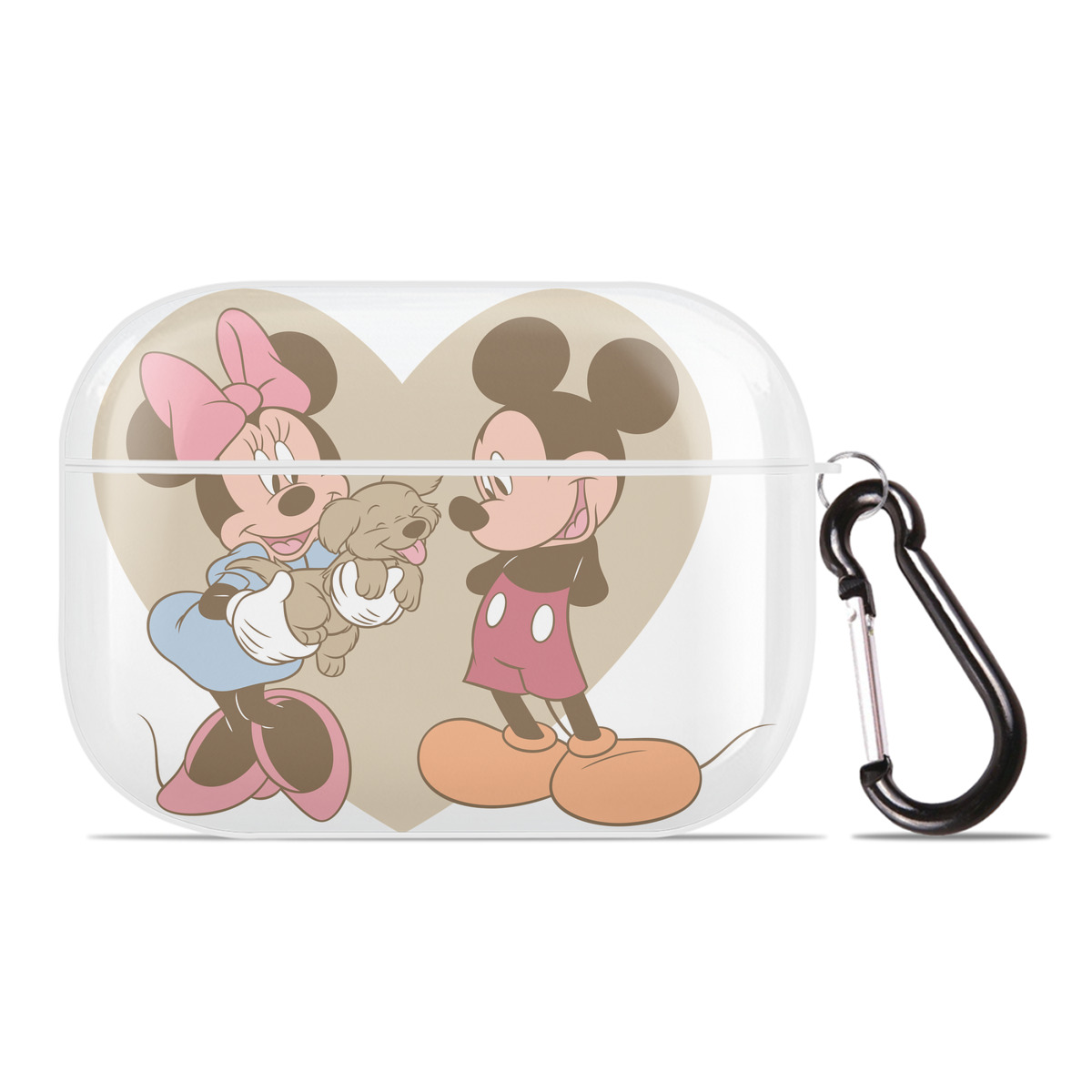（画像用） ミッキーマウス Mickey Mouse 【AirPods Pro用】ハードシェル保護ケース 耐衝撃・防指紋・カラビナ付き商品仕様