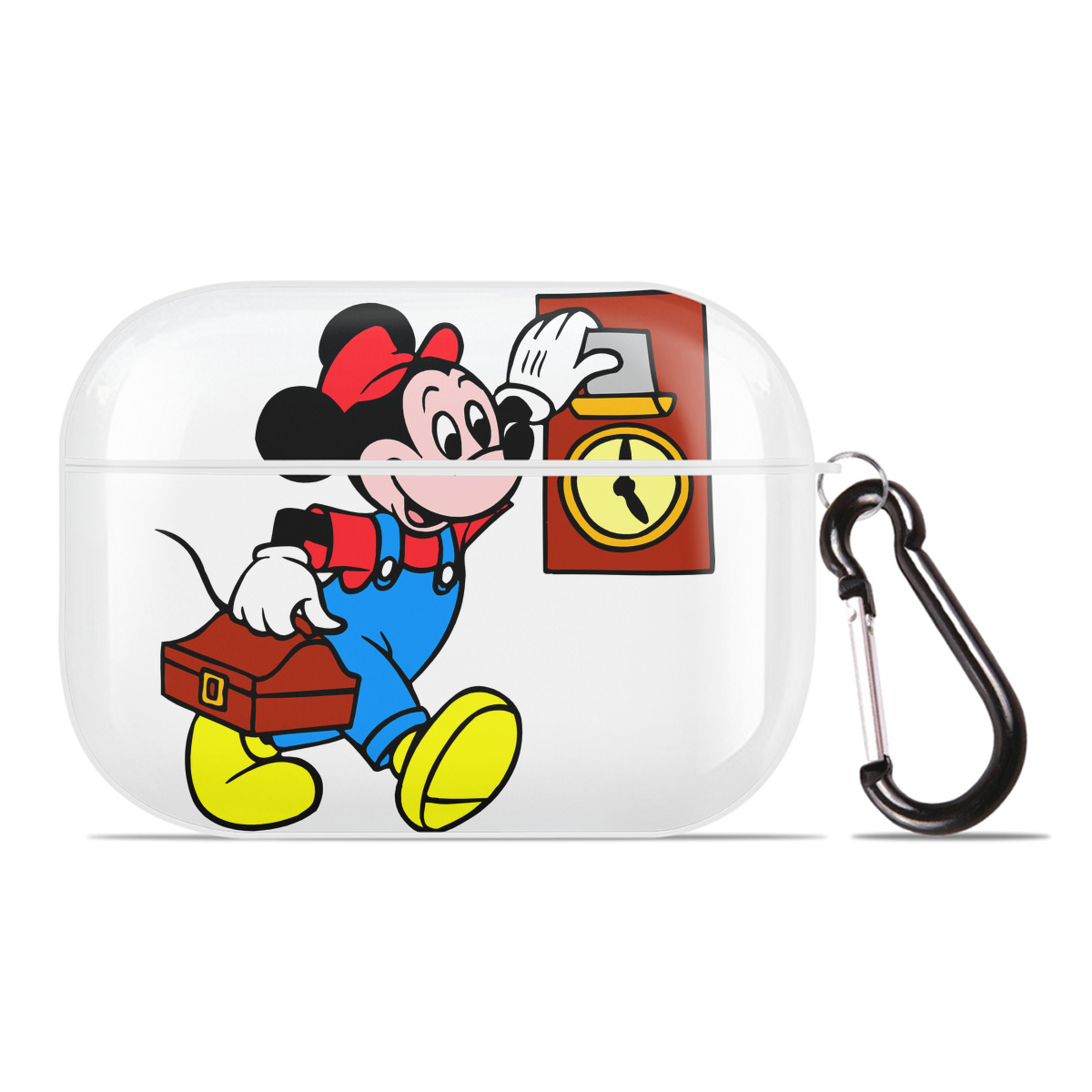 （画像用） ミッキーマウス Mickey Mouse 【AirPods Pro用】ハードシェル保護ケース 耐衝撃・防指紋・カラビナ付き商品仕様