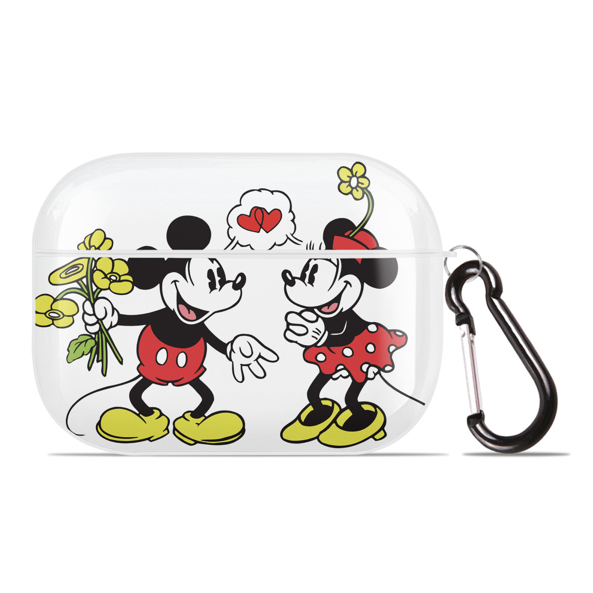 （画像用） ミッキーマウス Mickey Mouse 【AirPods Pro用】ハードシェル保護ケース 耐衝撃・防指紋・カラビナ付き商品仕様