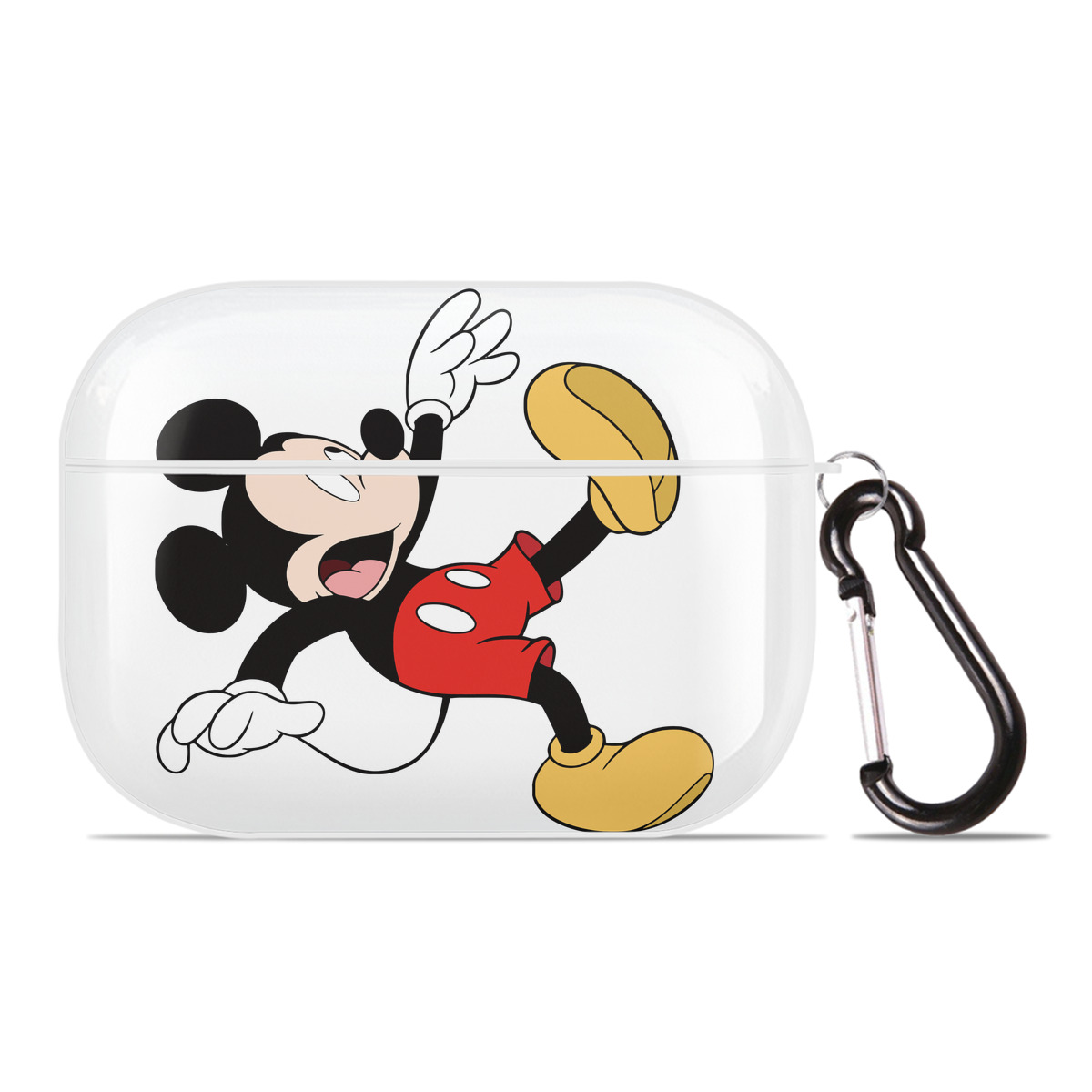 （画像用） ミッキーマウス Mickey Mouse 【AirPods Pro用】ハードシェル保護ケース 耐衝撃・防指紋・カラビナ付き商品仕様