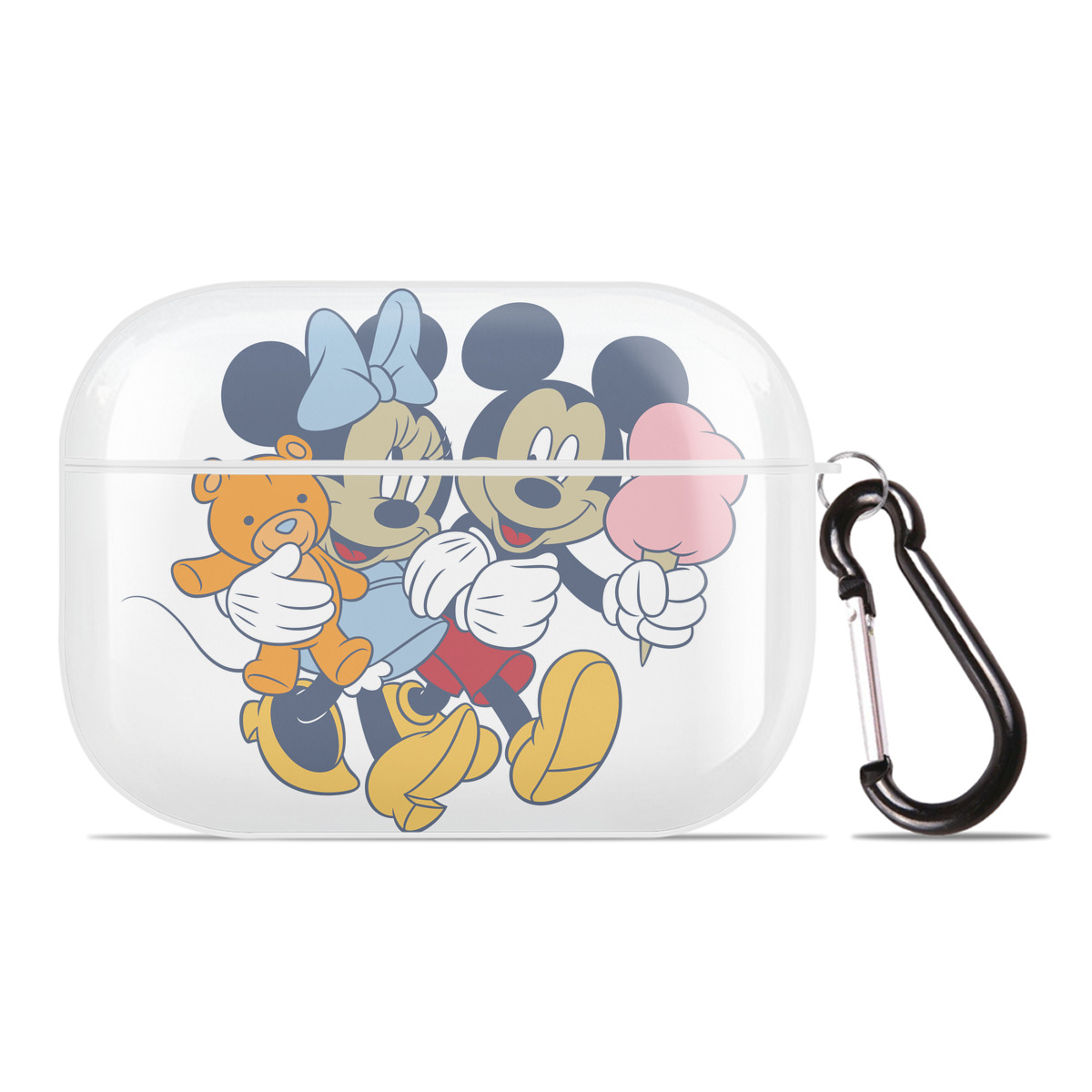 （画像用） ミッキーマウス Mickey Mouse 【AirPods Pro用】ハードシェル保護ケース 耐衝撃・防指紋・カラビナ付き商品仕様