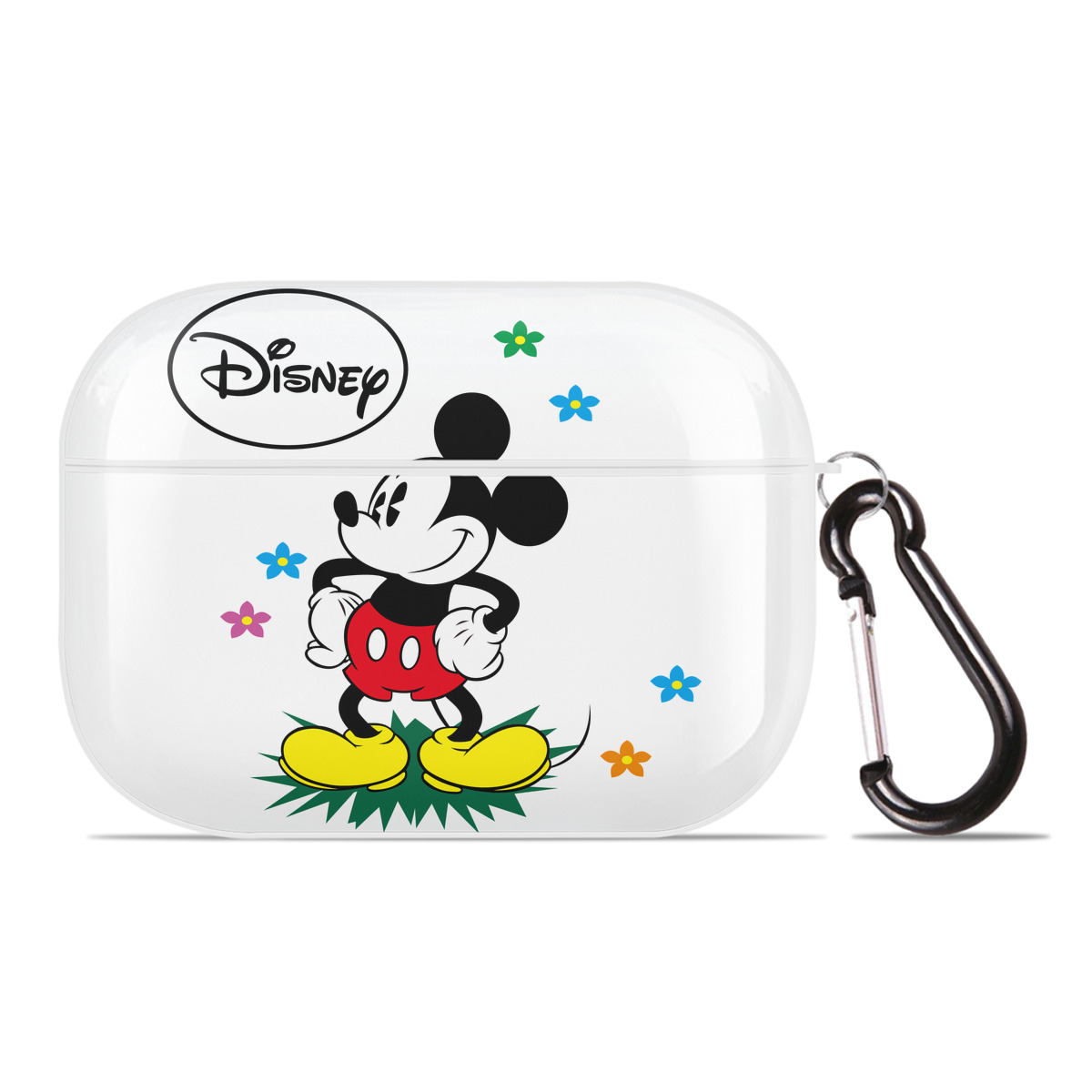 （画像用） ミッキーマウス Mickey Mouse 【AirPods Pro用】ハードシェル保護ケース 耐衝撃・防指紋・カラビナ付き商品仕様