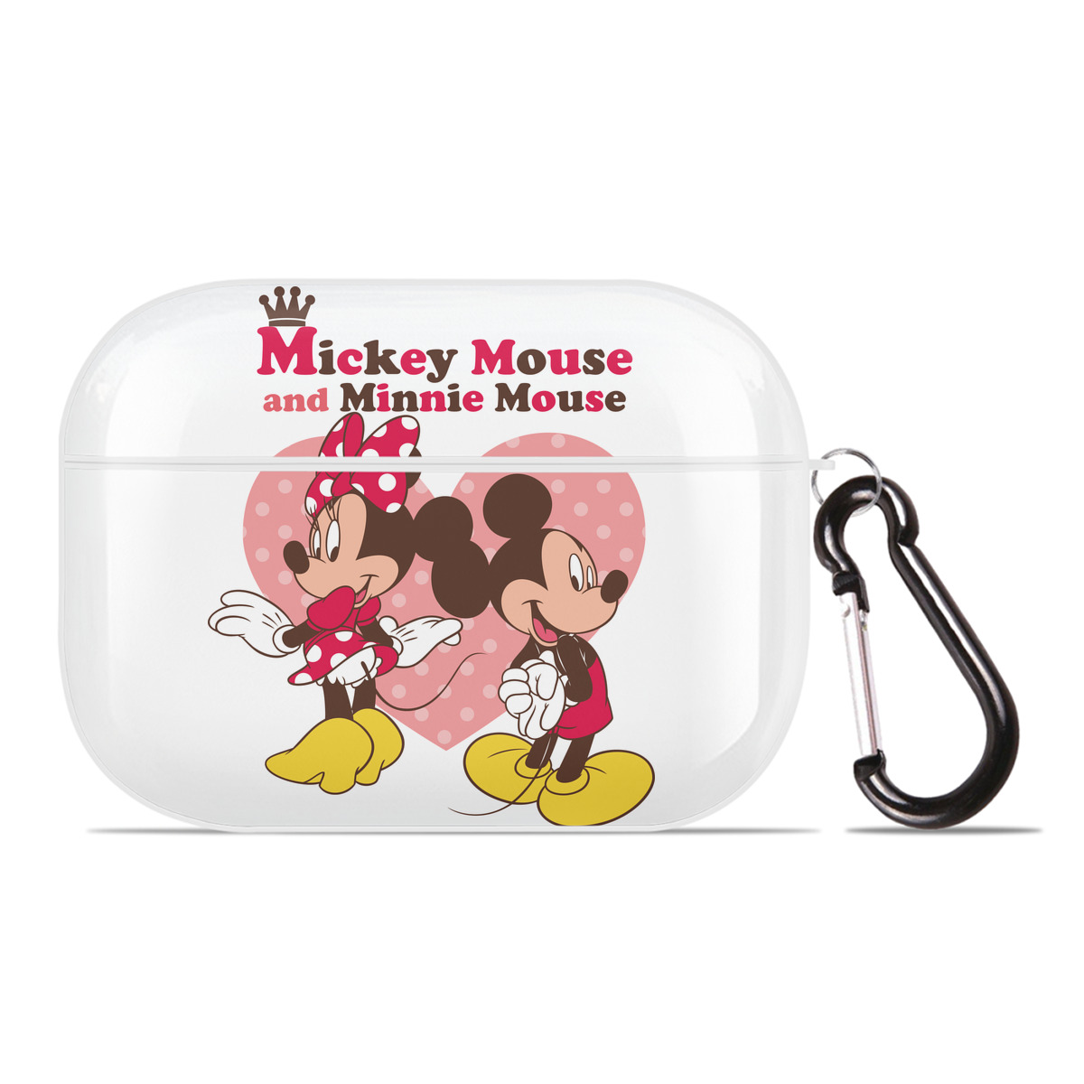 （画像用） ミッキーマウス Mickey Mouse 【AirPods Pro用】ハードシェル保護ケース 耐衝撃・防指紋・カラビナ付き商品仕様