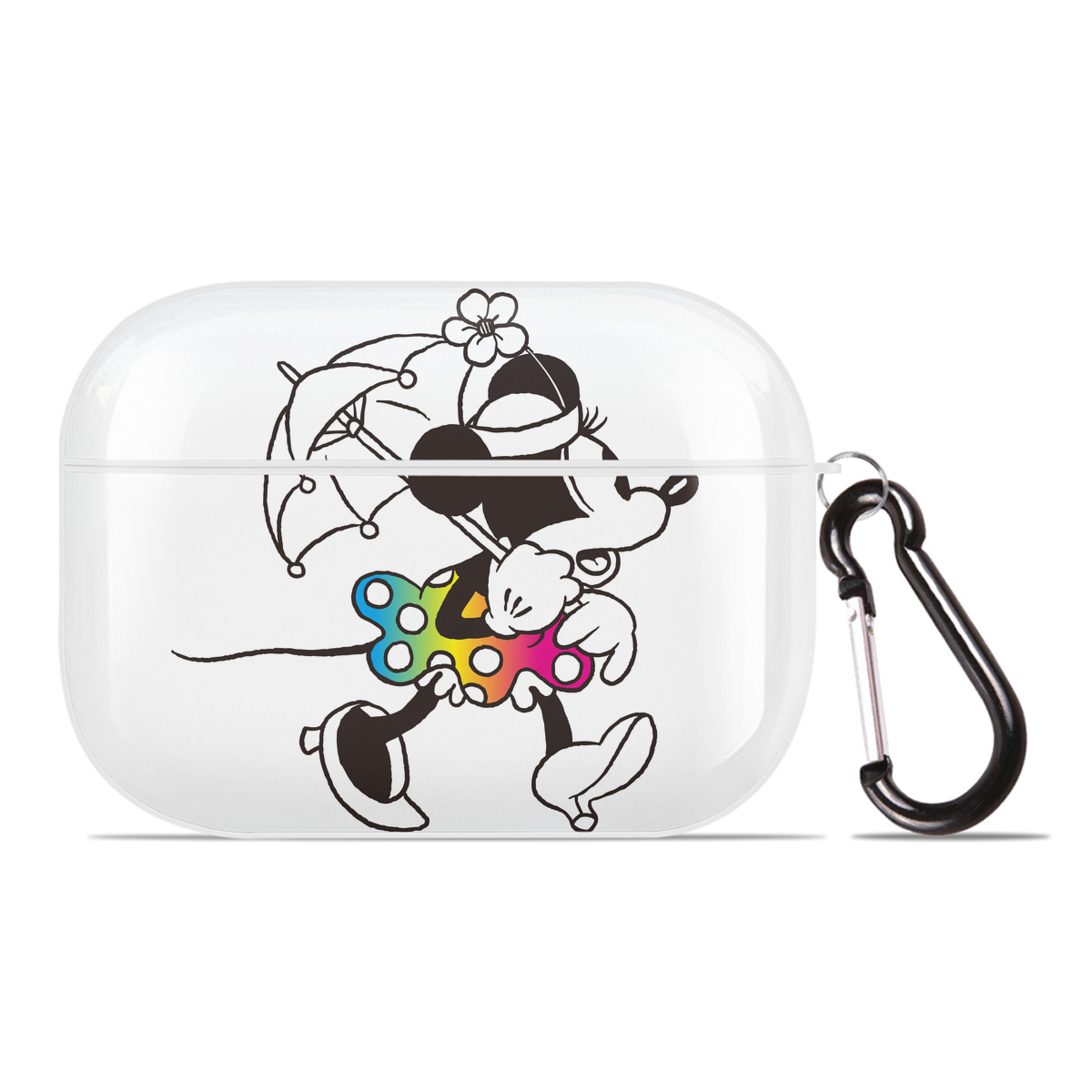 （画像用） ミッキーマウス Mickey Mouse 【AirPods Pro用】ハードシェル保護ケース 耐衝撃・防指紋・カラビナ付き商品仕様