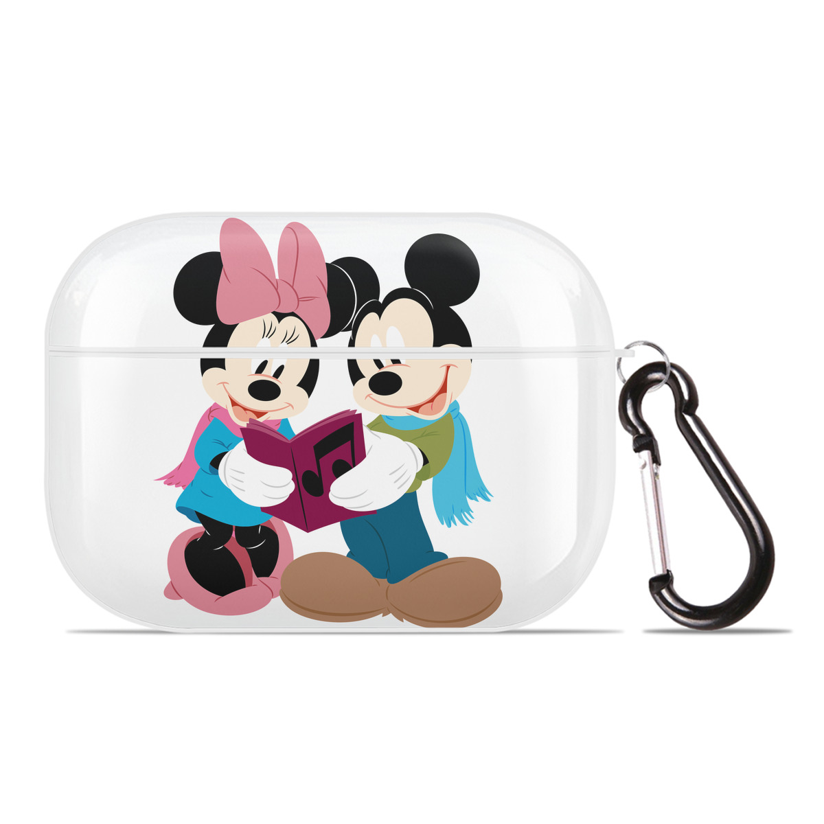 （画像用） ミッキーマウス Mickey Mouse 【AirPods Pro用】ハードシェル保護ケース 耐衝撃・防指紋・カラビナ付き商品仕様
