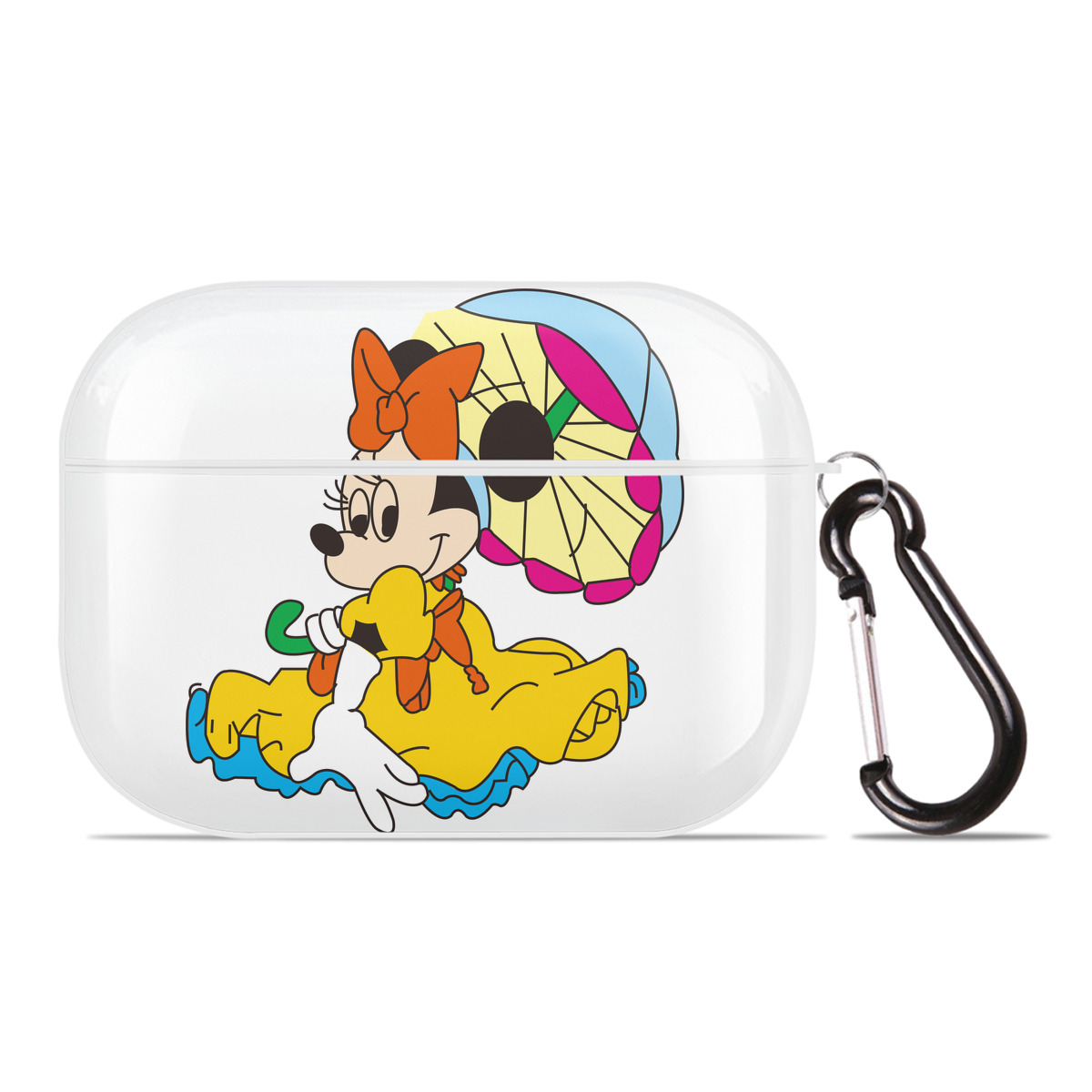 （画像用） ミッキーマウス Mickey Mouse 【AirPods Pro用】ハードシェル保護ケース 耐衝撃・防指紋・カラビナ付き商品仕様