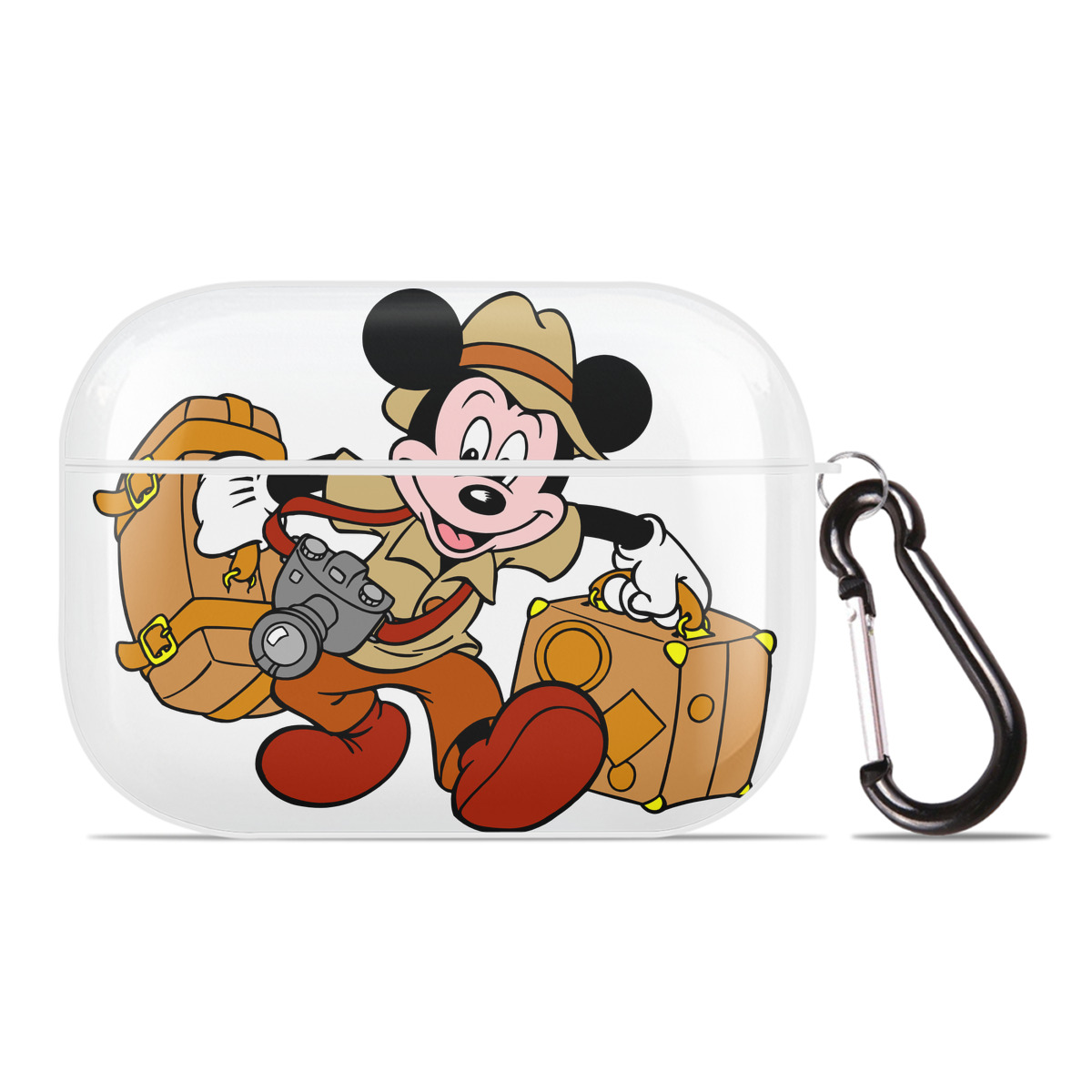 （画像用） ミッキーマウス Mickey Mouse 【AirPods Pro用】ハードシェル保護ケース 耐衝撃・防指紋・カラビナ付き商品仕様