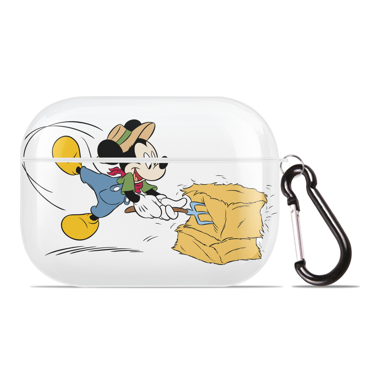 （画像用） ミッキーマウス Mickey Mouse 【AirPods Pro用】ハードシェル保護ケース 耐衝撃・防指紋・カラビナ付き商品仕様