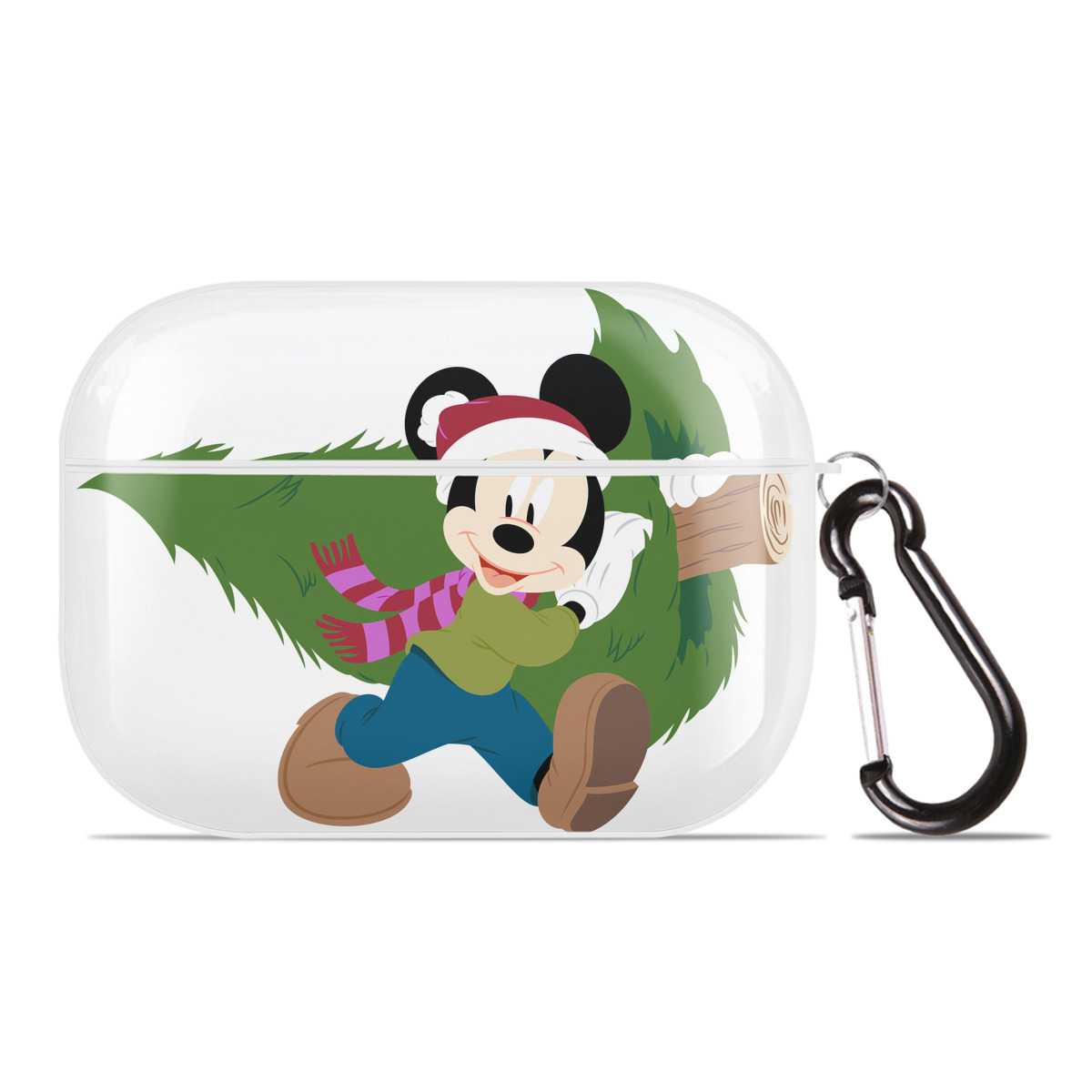 （画像用） ミッキーマウス Mickey Mouse 【AirPods Pro用】ハードシェル保護ケース 耐衝撃・防指紋・カラビナ付き商品仕様