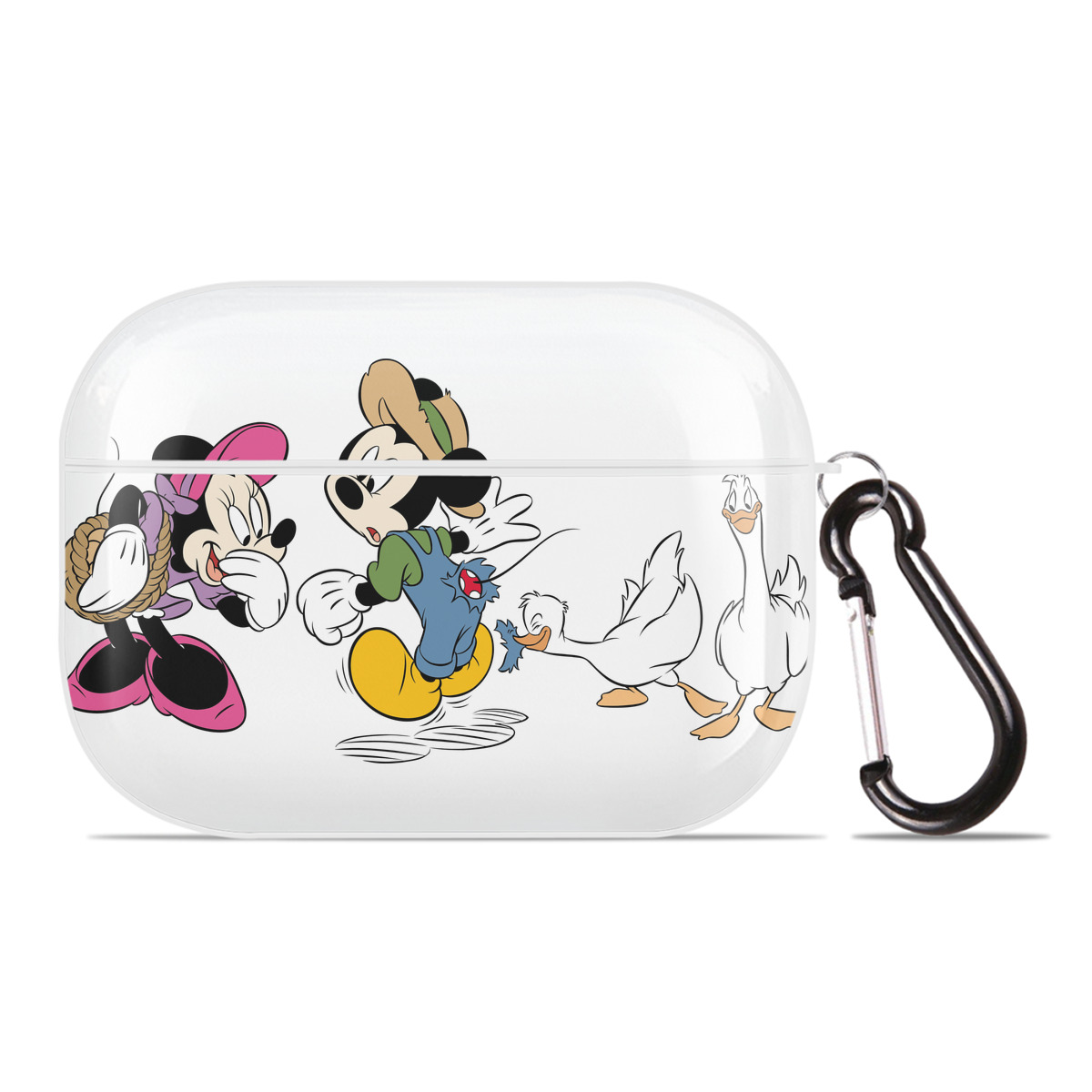 （画像用） ミッキーマウス Mickey Mouse 【AirPods Pro用】ハードシェル保護ケース 耐衝撃・防指紋・カラビナ付き商品仕様