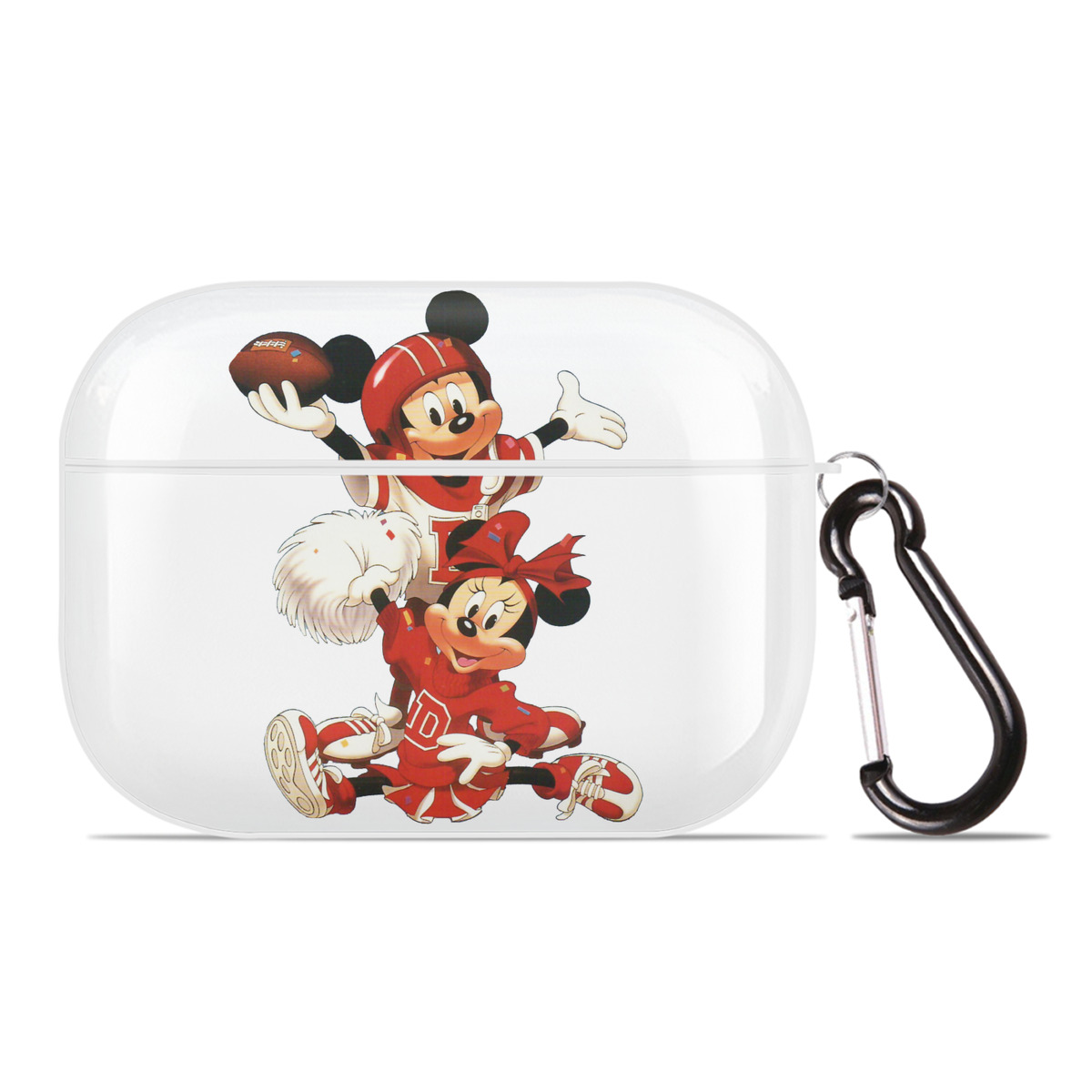（画像用） ミッキーマウス Mickey Mouse 【AirPods Pro用】ハードシェル保護ケース 耐衝撃・防指紋・カラビナ付き商品仕様