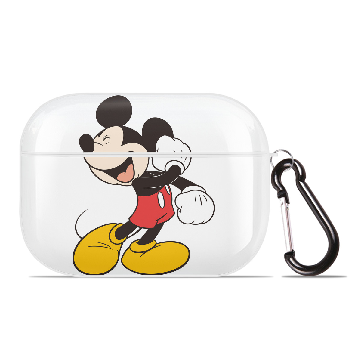 （画像用） ミッキーマウス Mickey Mouse 【AirPods Pro用】ハードシェル保護ケース 耐衝撃・防指紋・カラビナ付き商品仕様