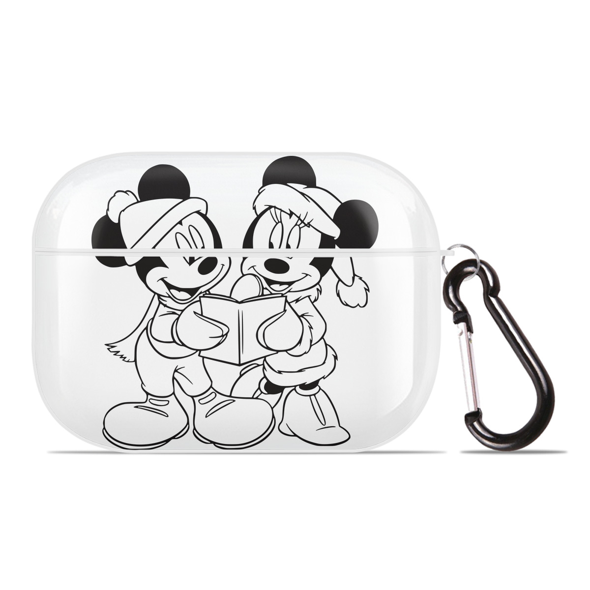 （画像用） ミッキーマウス Mickey Mouse 【AirPods Pro用】ハードシェル保護ケース 耐衝撃・防指紋・カラビナ付き商品仕様