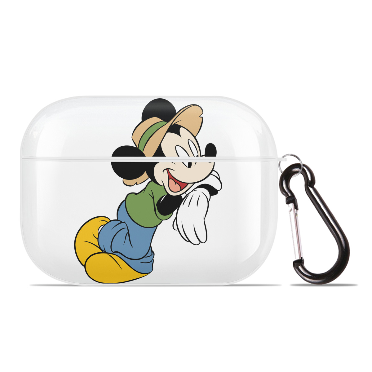 （画像用） ミッキーマウス Mickey Mouse 【AirPods Pro用】ハードシェル保護ケース 耐衝撃・防指紋・カラビナ付き商品仕様