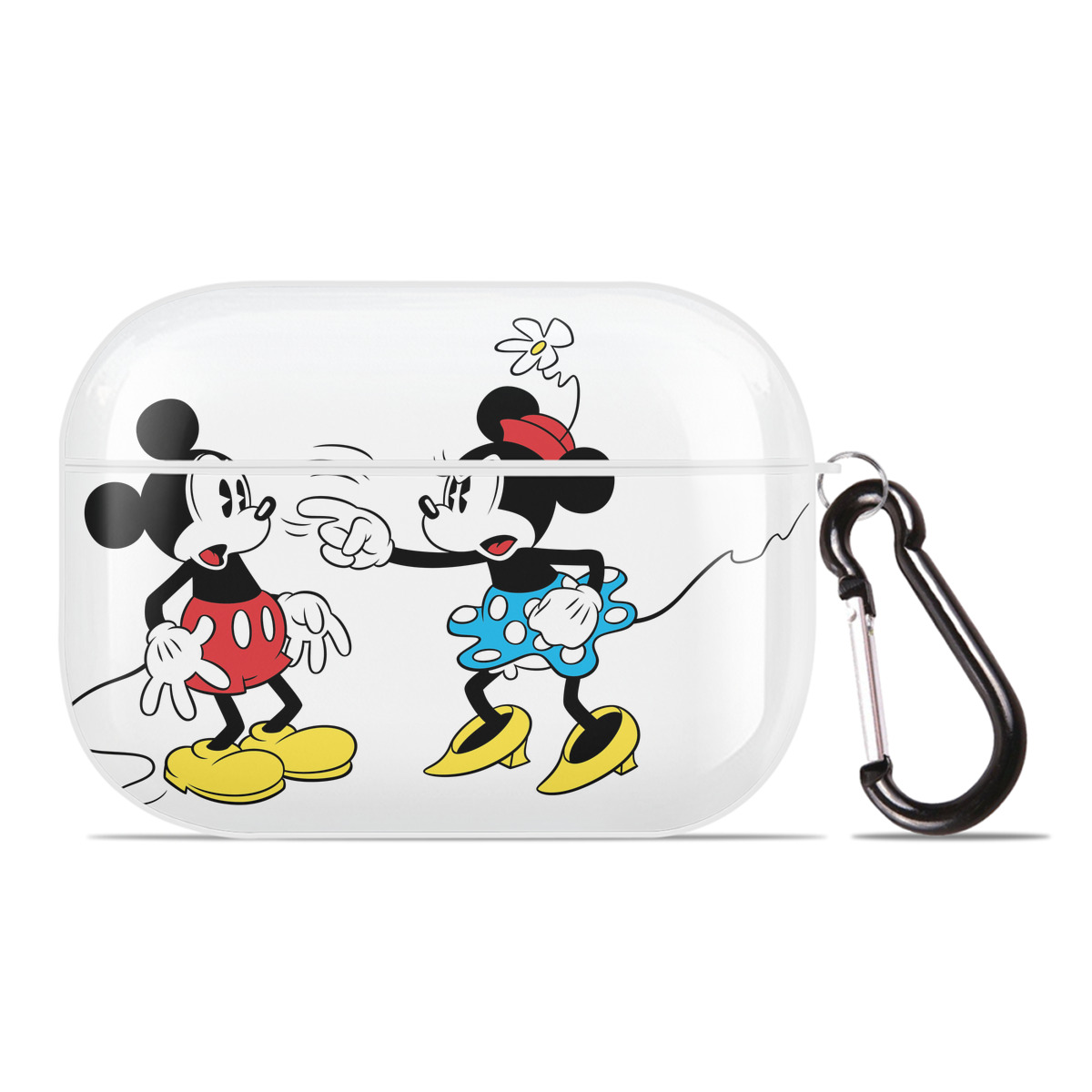 （画像用） ミッキーマウス Mickey Mouse 【AirPods Pro用】ハードシェル保護ケース 耐衝撃・防指紋・カラビナ付き商品仕様