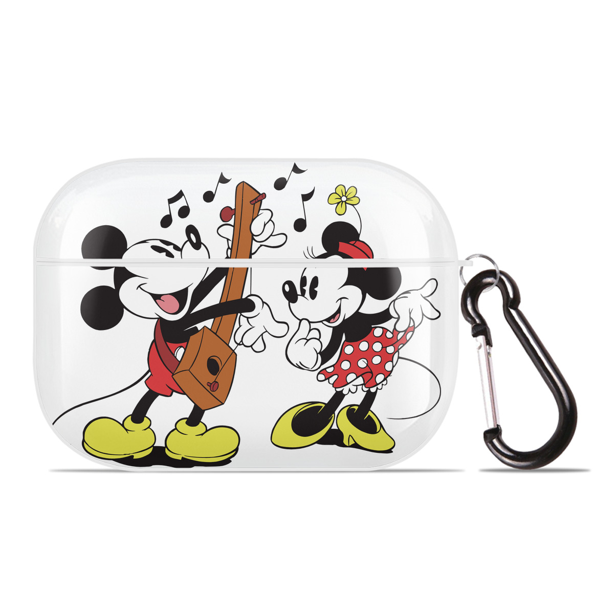 （画像用） ミッキーマウス Mickey Mouse 【AirPods Pro用】ハードシェル保護ケース 耐衝撃・防指紋・カラビナ付き商品仕様