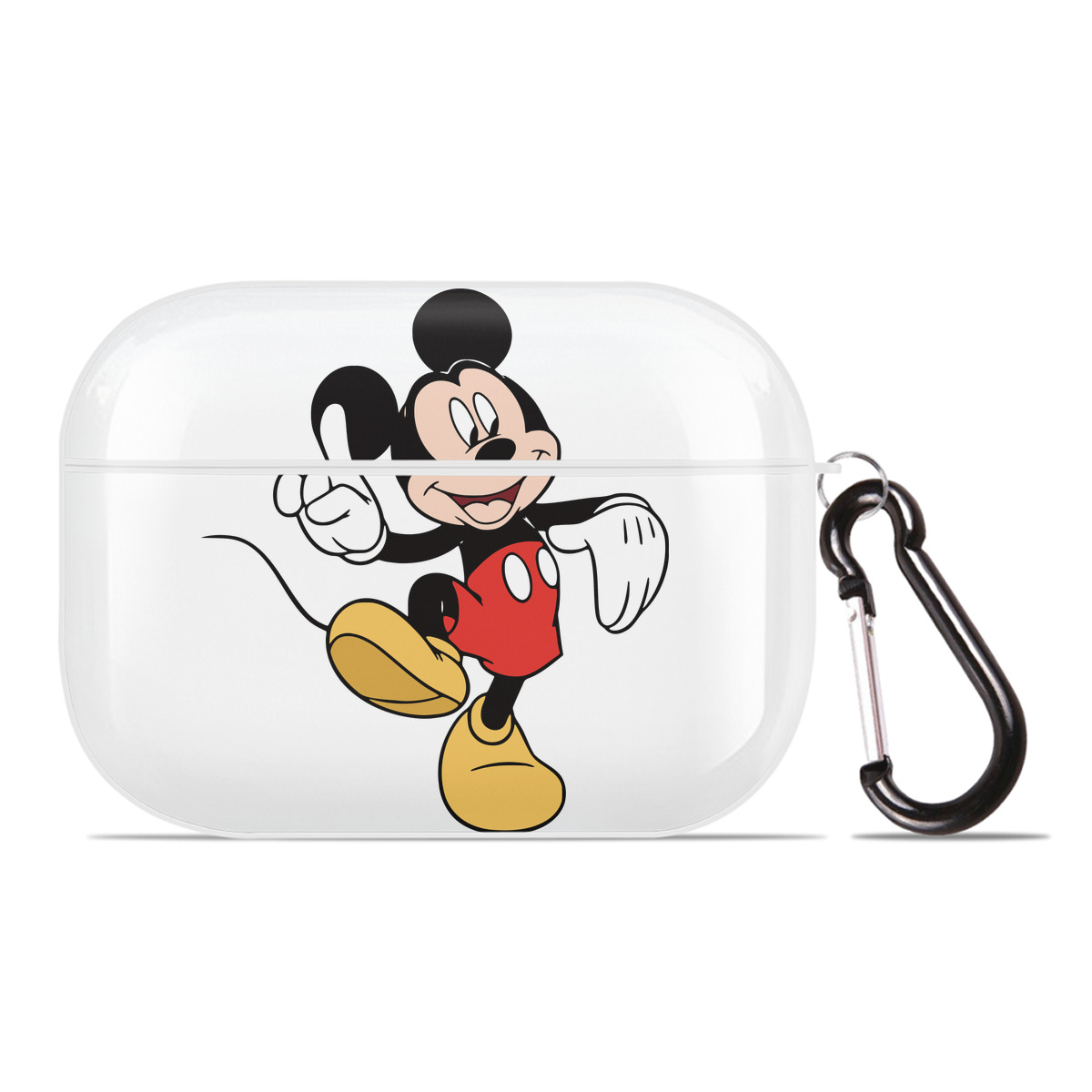 （画像用） ミッキーマウス Mickey Mouse 【AirPods Pro用】ハードシェル保護ケース 耐衝撃・防指紋・カラビナ付き商品仕様