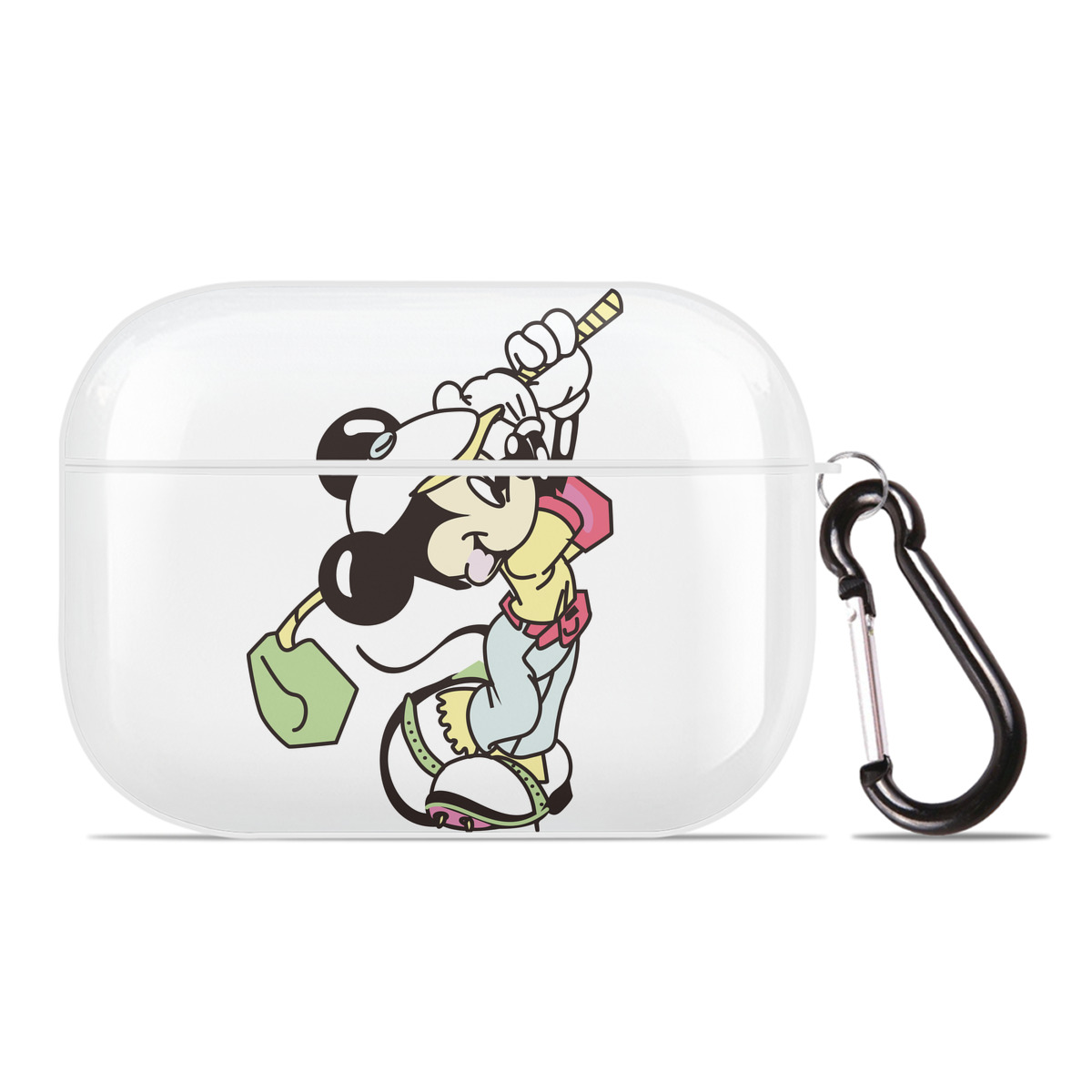 （画像用） ミッキーマウス Mickey Mouse 【AirPods Pro用】ハードシェル保護ケース 耐衝撃・防指紋・カラビナ付き商品仕様