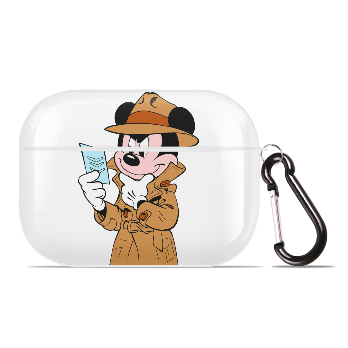 （画像用） ミッキーマウス Mickey Mouse 【AirPods Pro用】ハードシェル保護ケース 耐衝撃・防指紋・カラビナ付き商品仕様